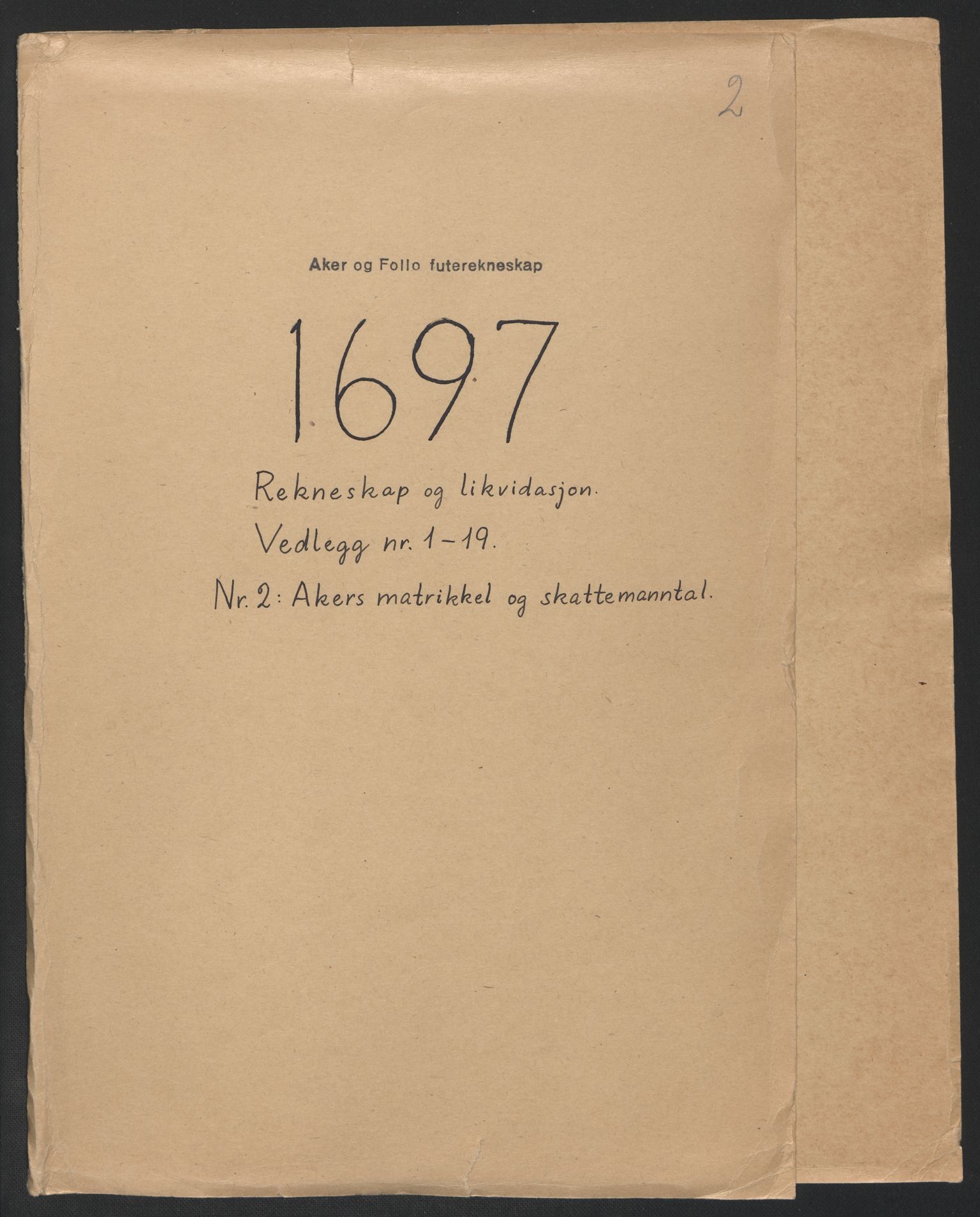 Rentekammeret inntil 1814, Reviderte regnskaper, Fogderegnskap, AV/RA-EA-4092/R10/L0440: Fogderegnskap Aker og Follo, 1696-1697, s. 240