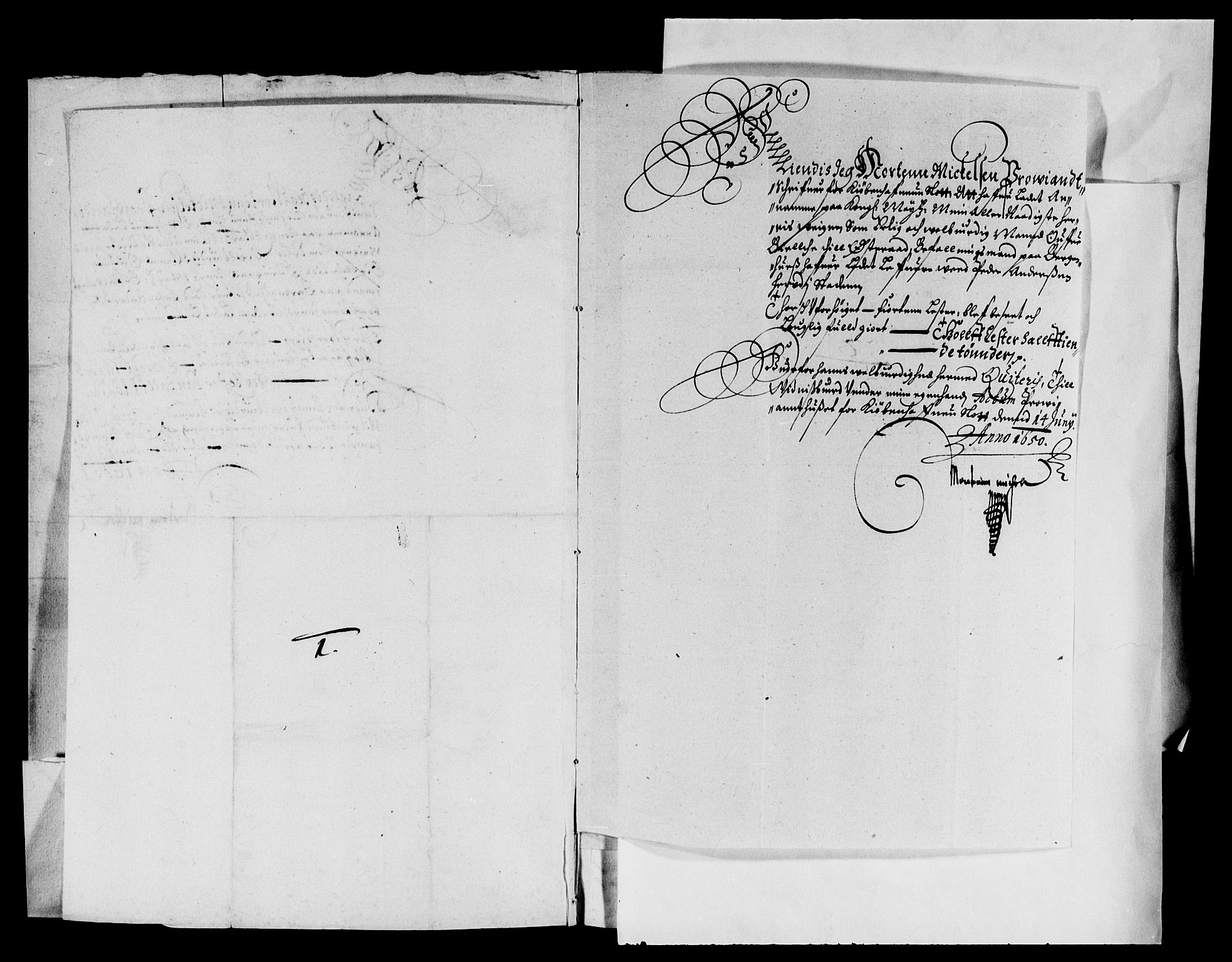Rentekammeret inntil 1814, Reviderte regnskaper, Lensregnskaper, AV/RA-EA-5023/R/Rb/Rbt/L0117: Bergenhus len, 1650-1651