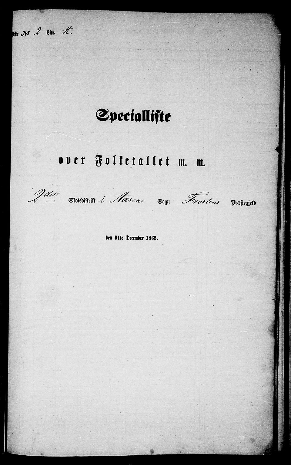 RA, Folketelling 1865 for 1717P Frosta prestegjeld, 1865, s. 157