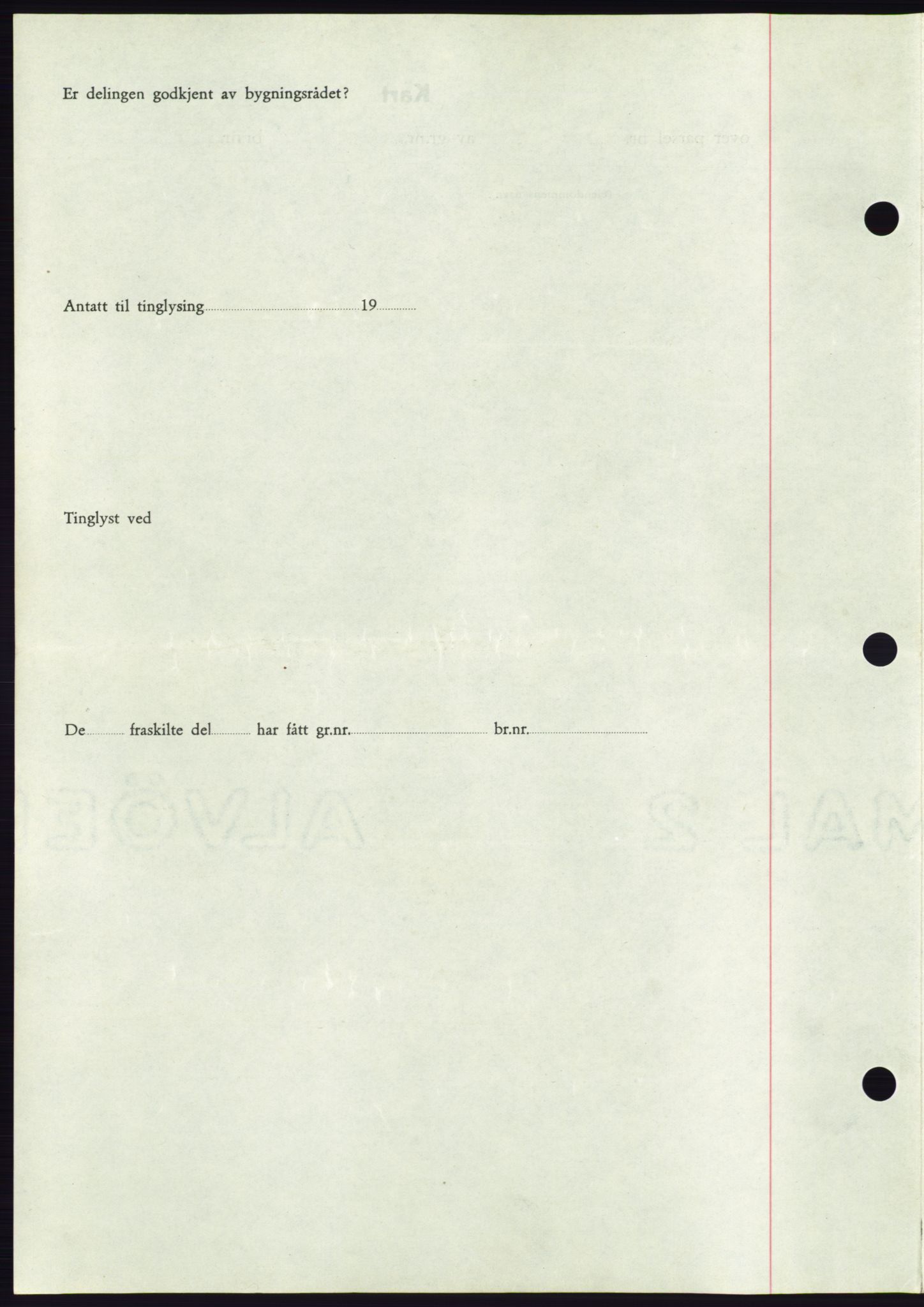 Søre Sunnmøre sorenskriveri, AV/SAT-A-4122/1/2/2C/L0077: Pantebok nr. 3A, 1945-1946, Dagboknr: 29/1946