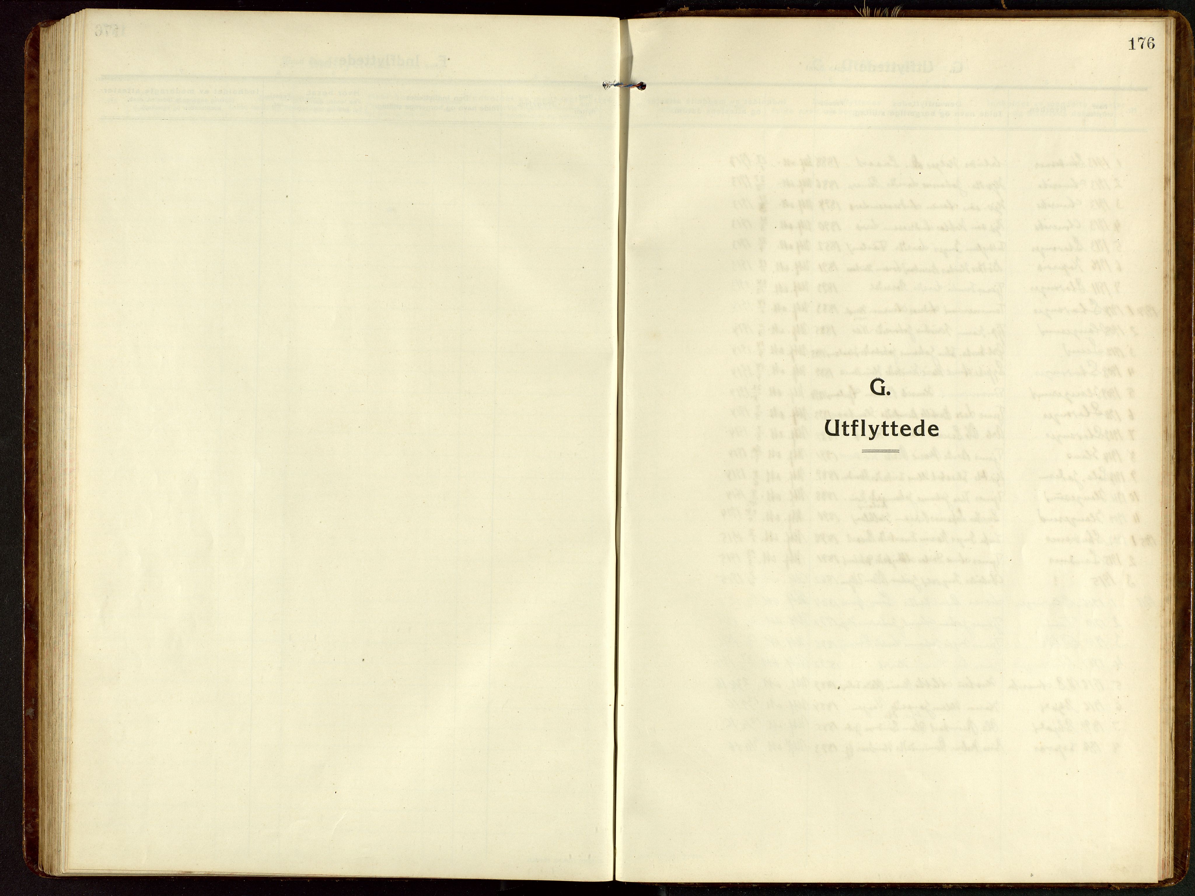 Tysvær sokneprestkontor, AV/SAST-A -101864/H/Ha/Hab/L0011: Klokkerbok nr. B 11, 1913-1946, s. 176