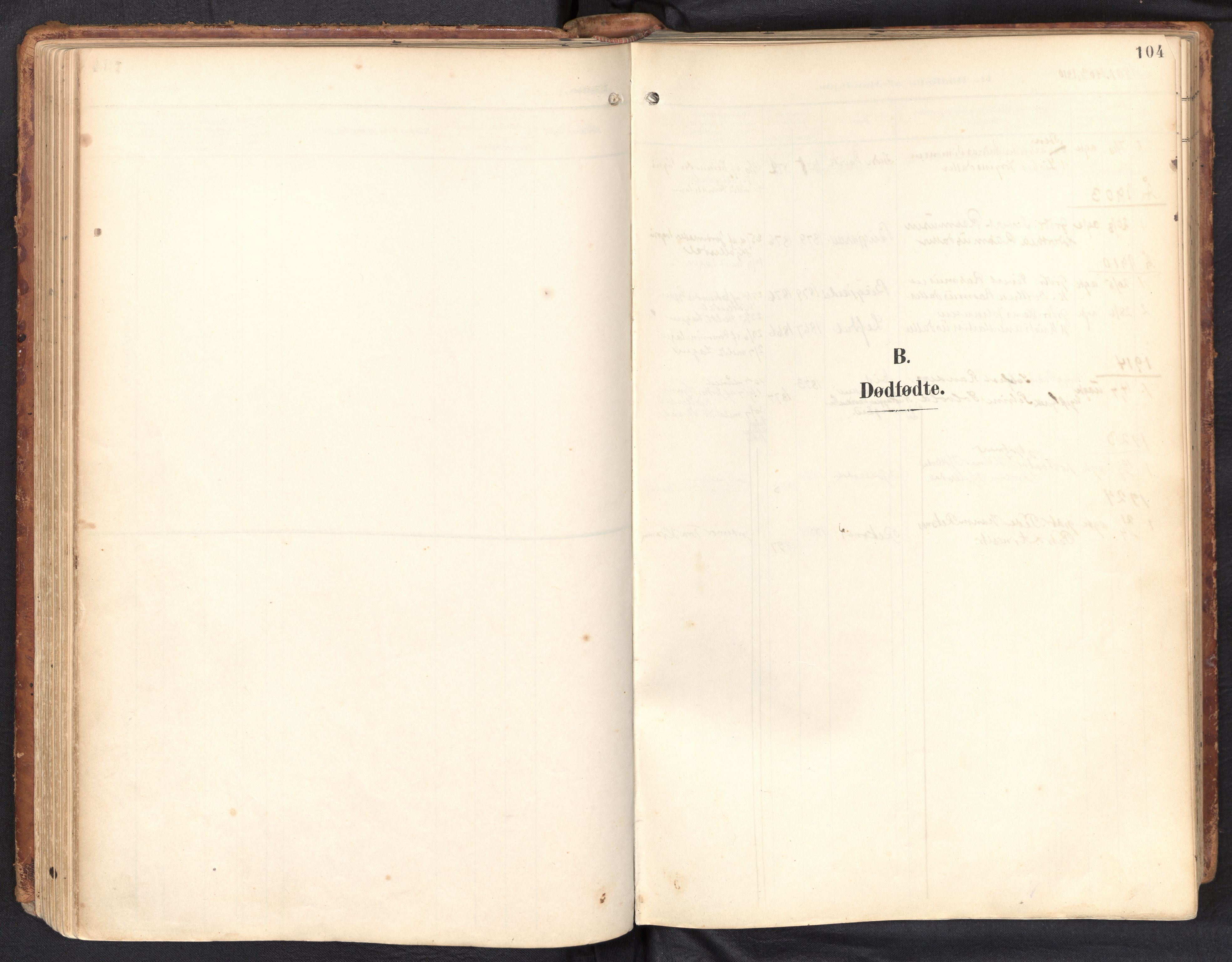 Davik sokneprestembete, AV/SAB-A-79701/H/Haa/Haab/L0002: Ministerialbok nr. B 2, 1901-1934, s. 104