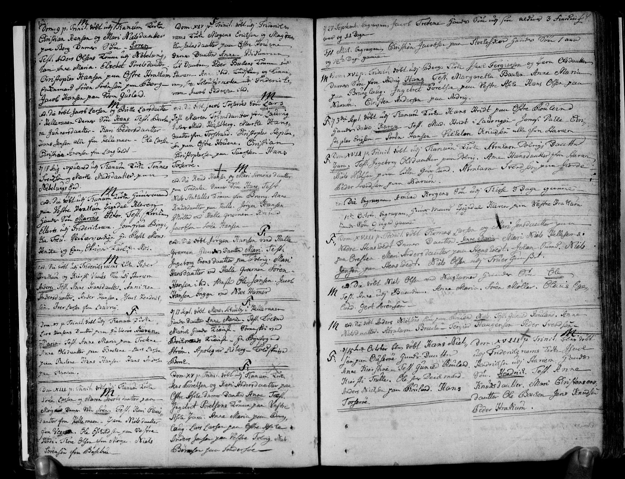 Brunlanes kirkebøker, SAKO/A-342/F/Fa/L0001: Ministerialbok nr. I 1, 1766-1801, s. 63-64