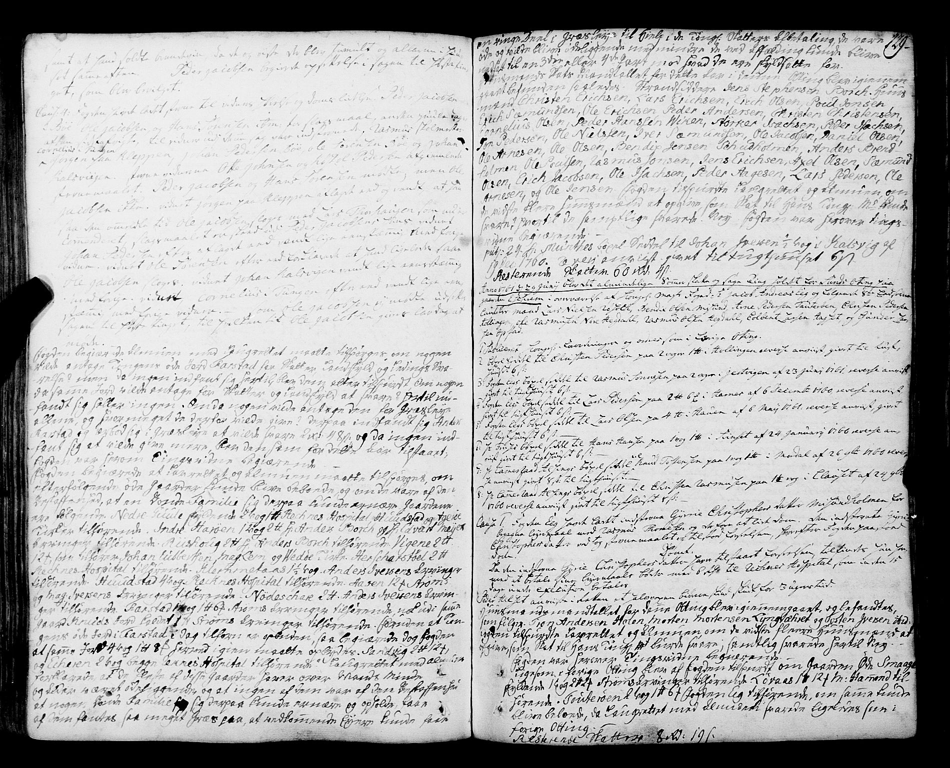 Romsdal sorenskriveri, SAT/A-4149/1/1/1A/L0014: Tingbok, 1757-1765, s. 129