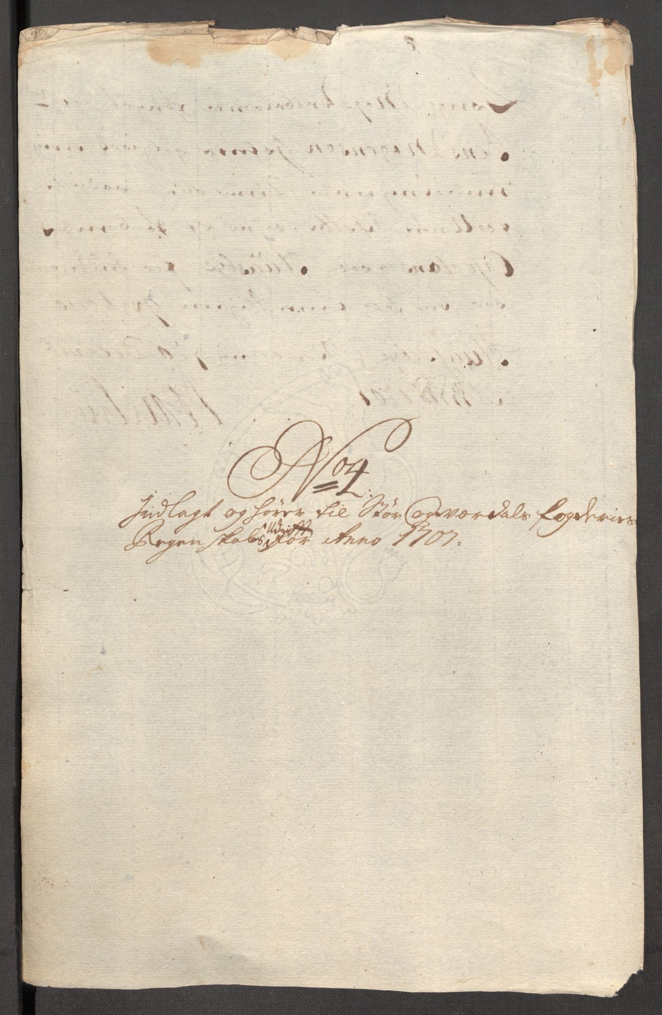 Rentekammeret inntil 1814, Reviderte regnskaper, Fogderegnskap, RA/EA-4092/R62/L4197: Fogderegnskap Stjørdal og Verdal, 1707, s. 204