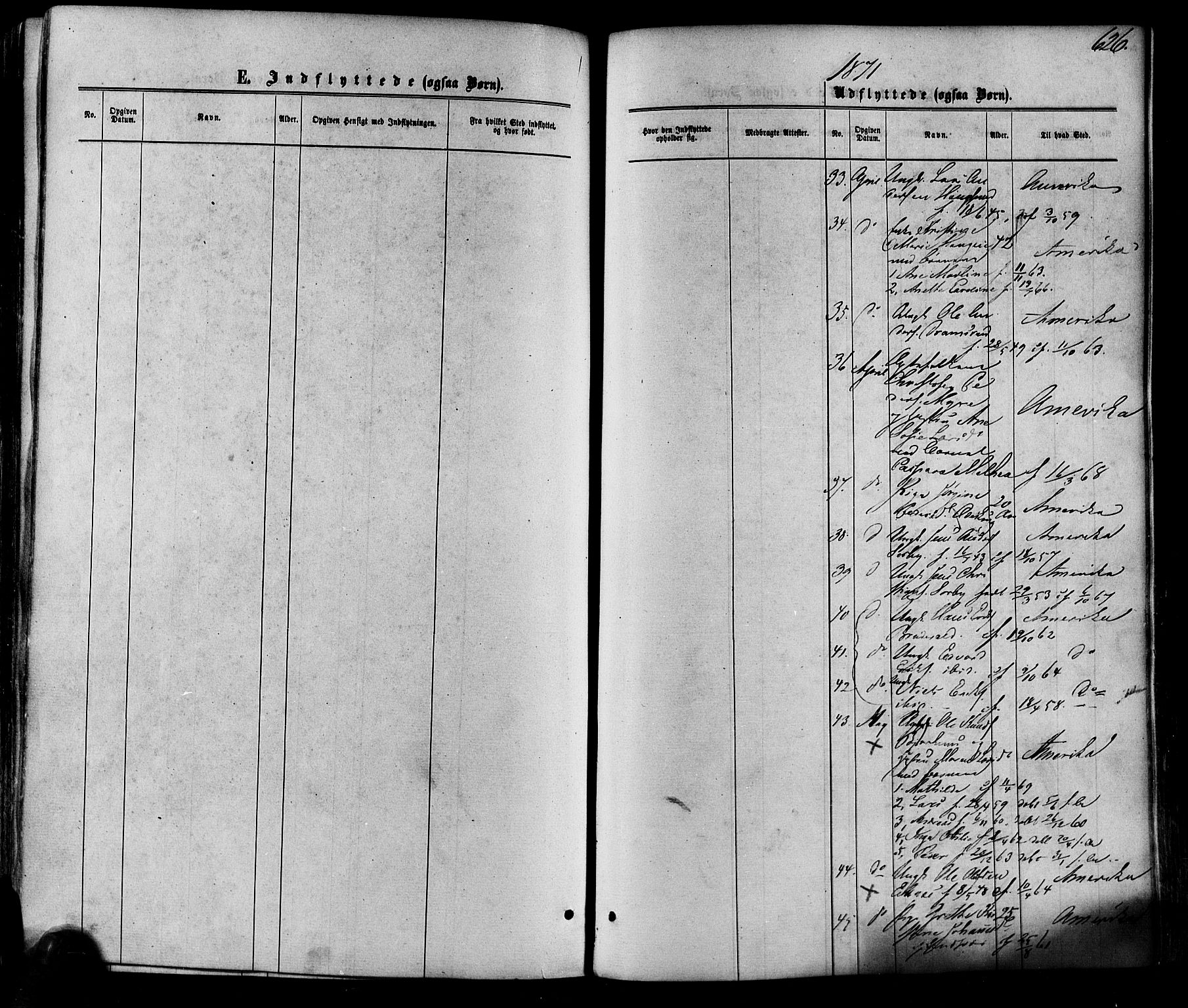 Eiker kirkebøker, AV/SAKO-A-4/F/Fa/L0017: Ministerialbok nr. I 17, 1869-1877, s. 626