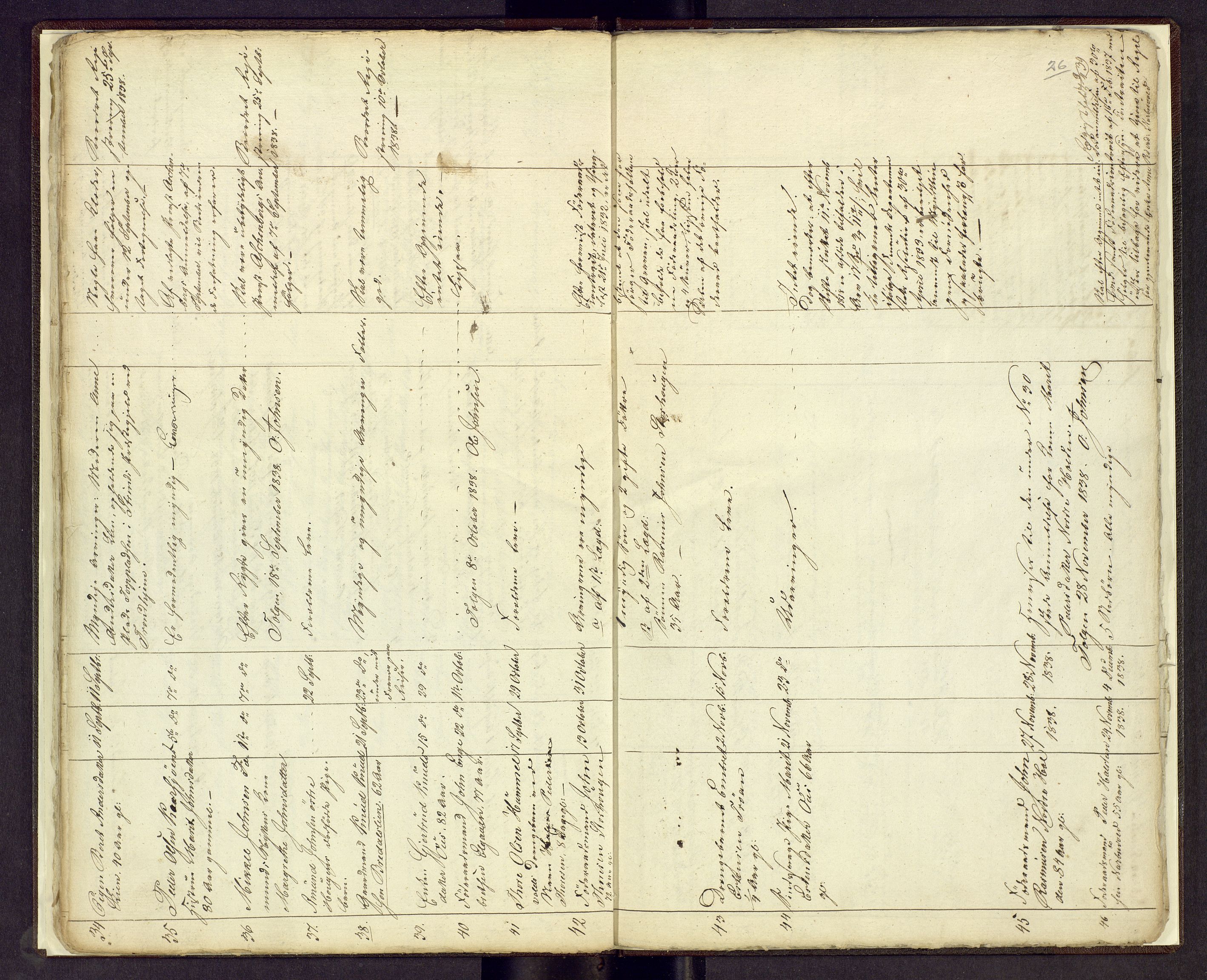 Nord-Østerdal tingrett, AV/SAH-TING-020/J/Jg/L0001/0001: Dødsfallsprotokoller / Dødsfallsprotokoll, 1837-1841