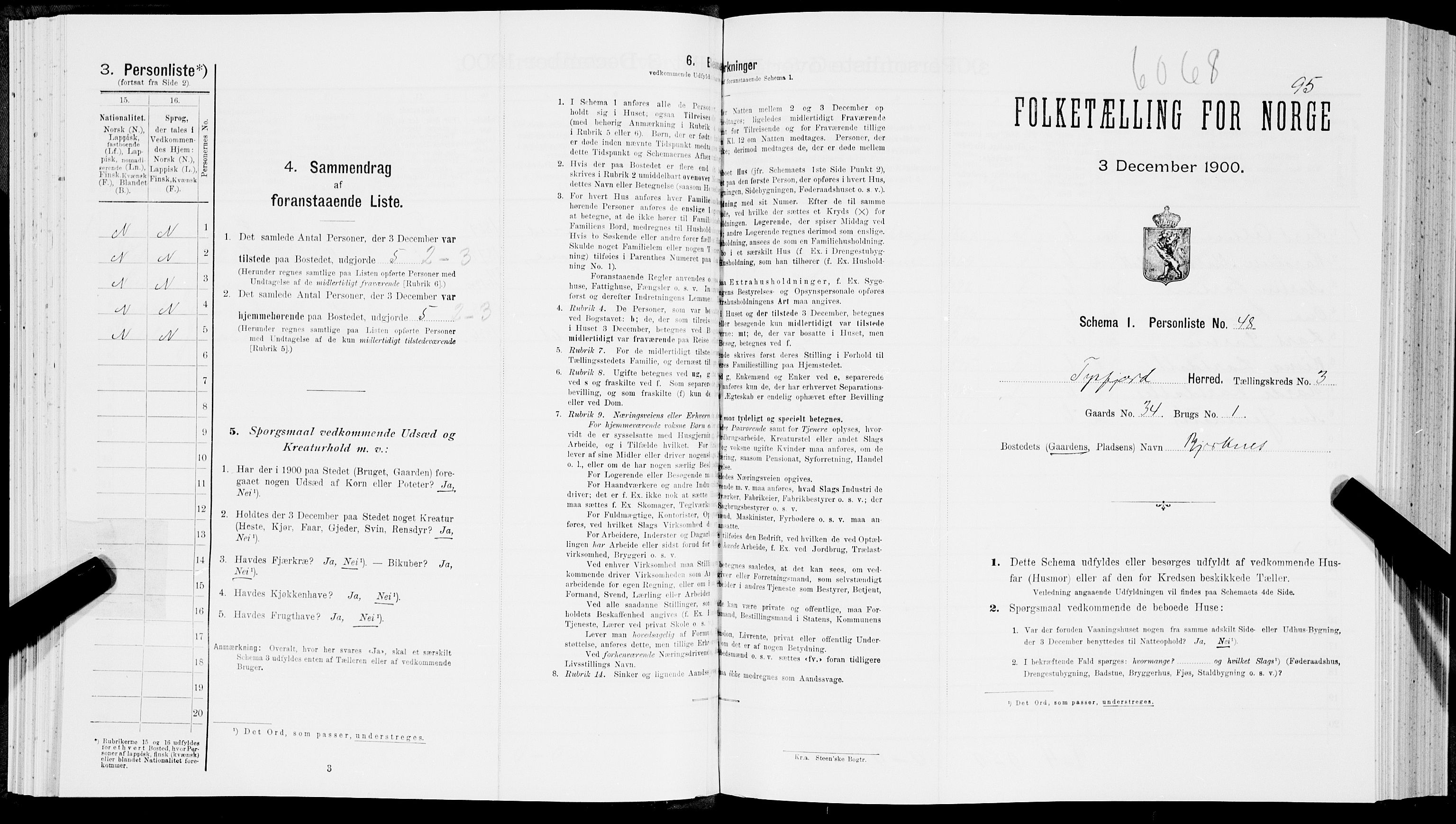 SAT, Folketelling 1900 for 1850 Tysfjord herred, 1900, s. 391