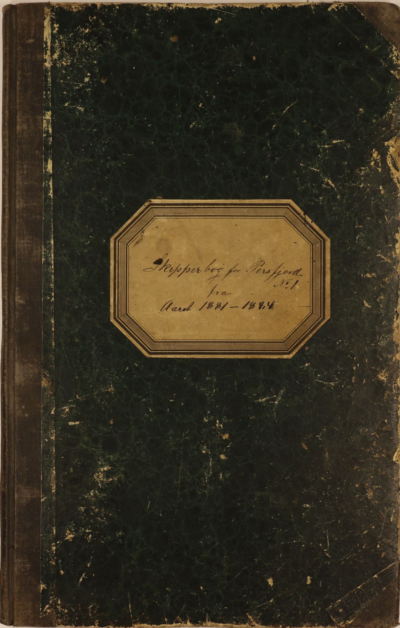 Brodtkorb handel A/S, VAMU/A-0001/E/Ea/L0003/0001: Skipperbøker. Persfjord / Skipperbog for Persfjord No1, 1881-1884