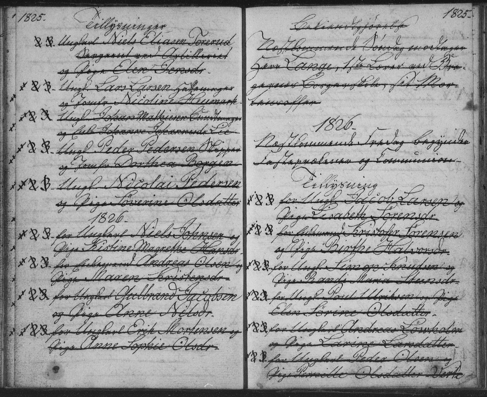 Bragernes kirkebøker, AV/SAKO-A-6/H/Ha/L0001: Lysningsprotokoll nr. 1, 1817-1831