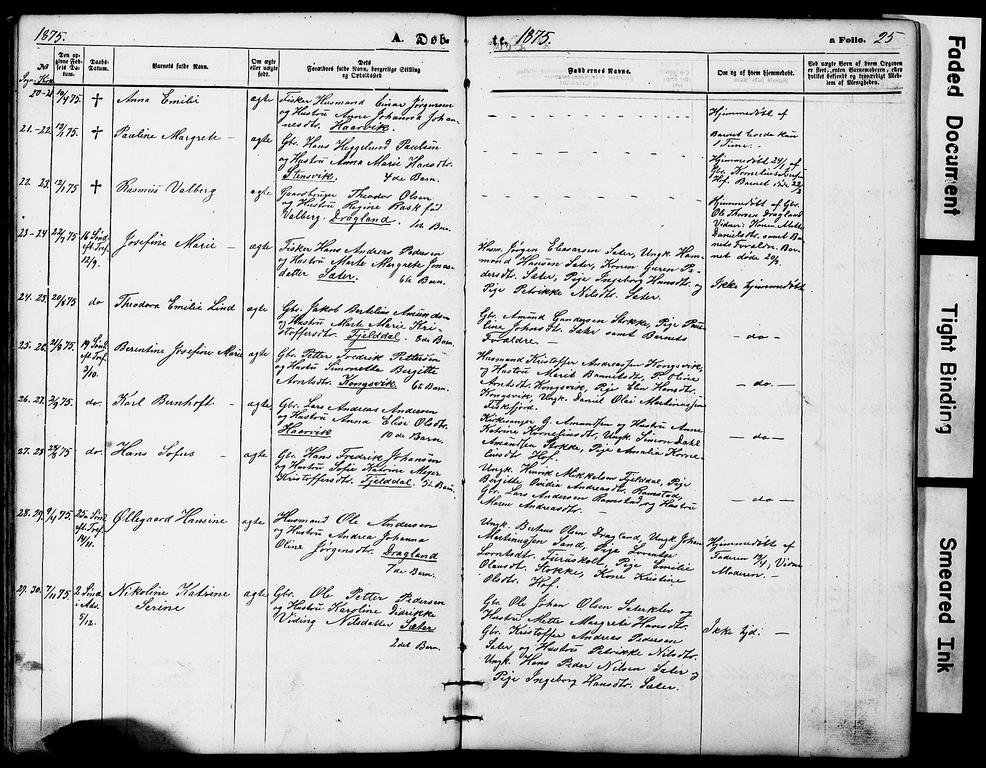 Ministerialprotokoller, klokkerbøker og fødselsregistre - Nordland, SAT/A-1459/865/L0930: Klokkerbok nr. 865C02, 1866-1884, s. 25