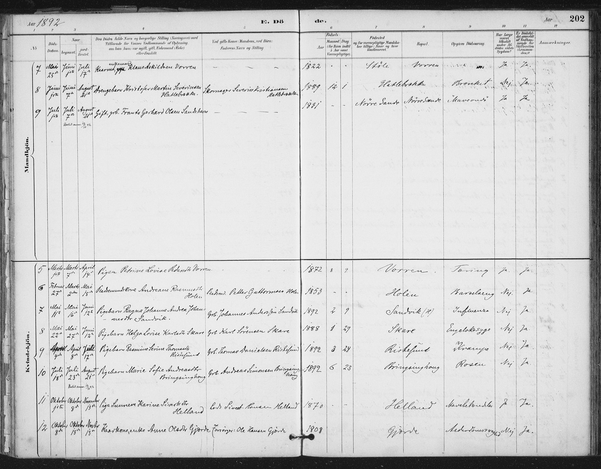 Ministerialprotokoller, klokkerbøker og fødselsregistre - Møre og Romsdal, SAT/A-1454/503/L0037: Ministerialbok nr. 503A05, 1884-1900, s. 202