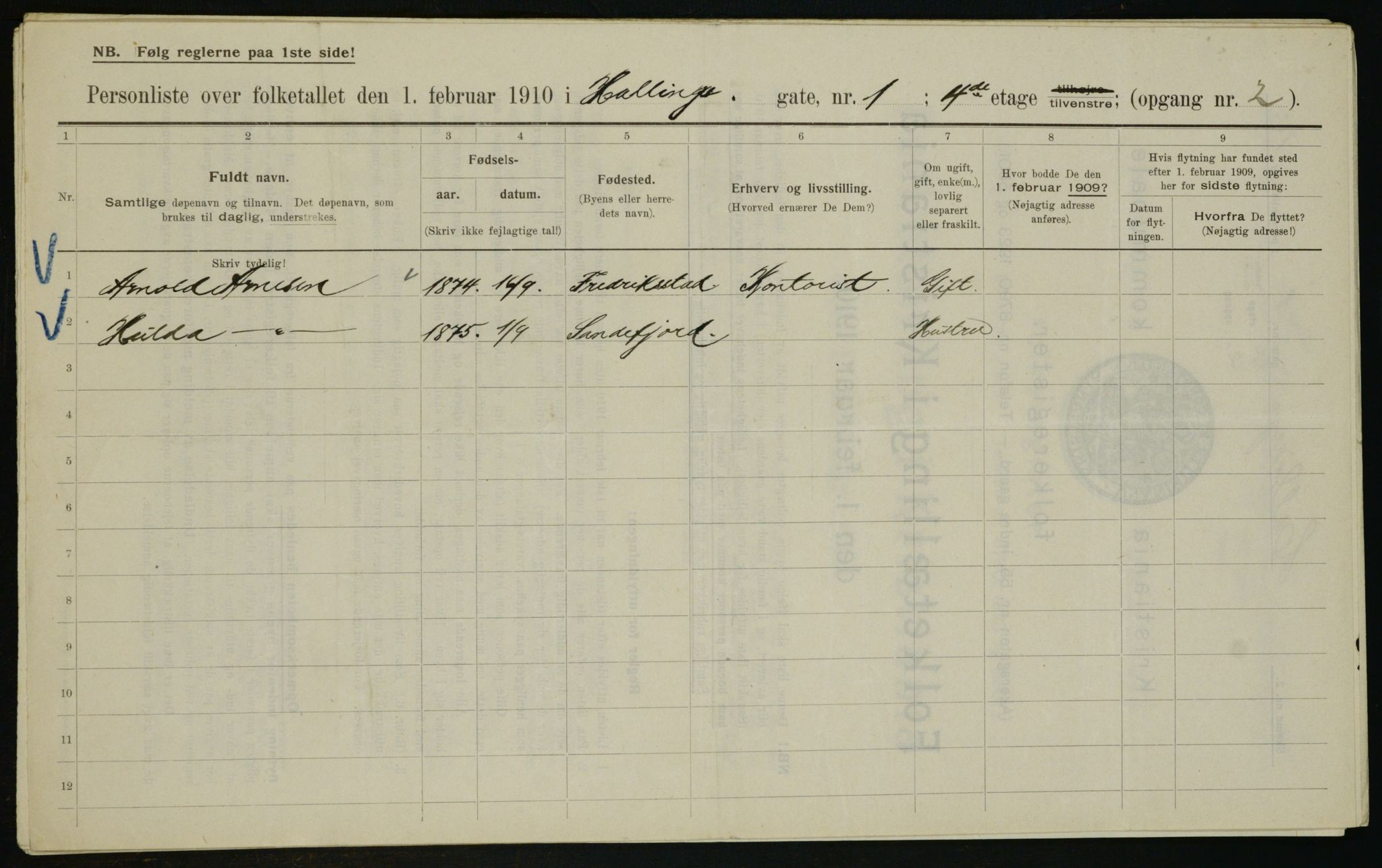 OBA, Kommunal folketelling 1.2.1910 for Kristiania, 1910, s. 31968