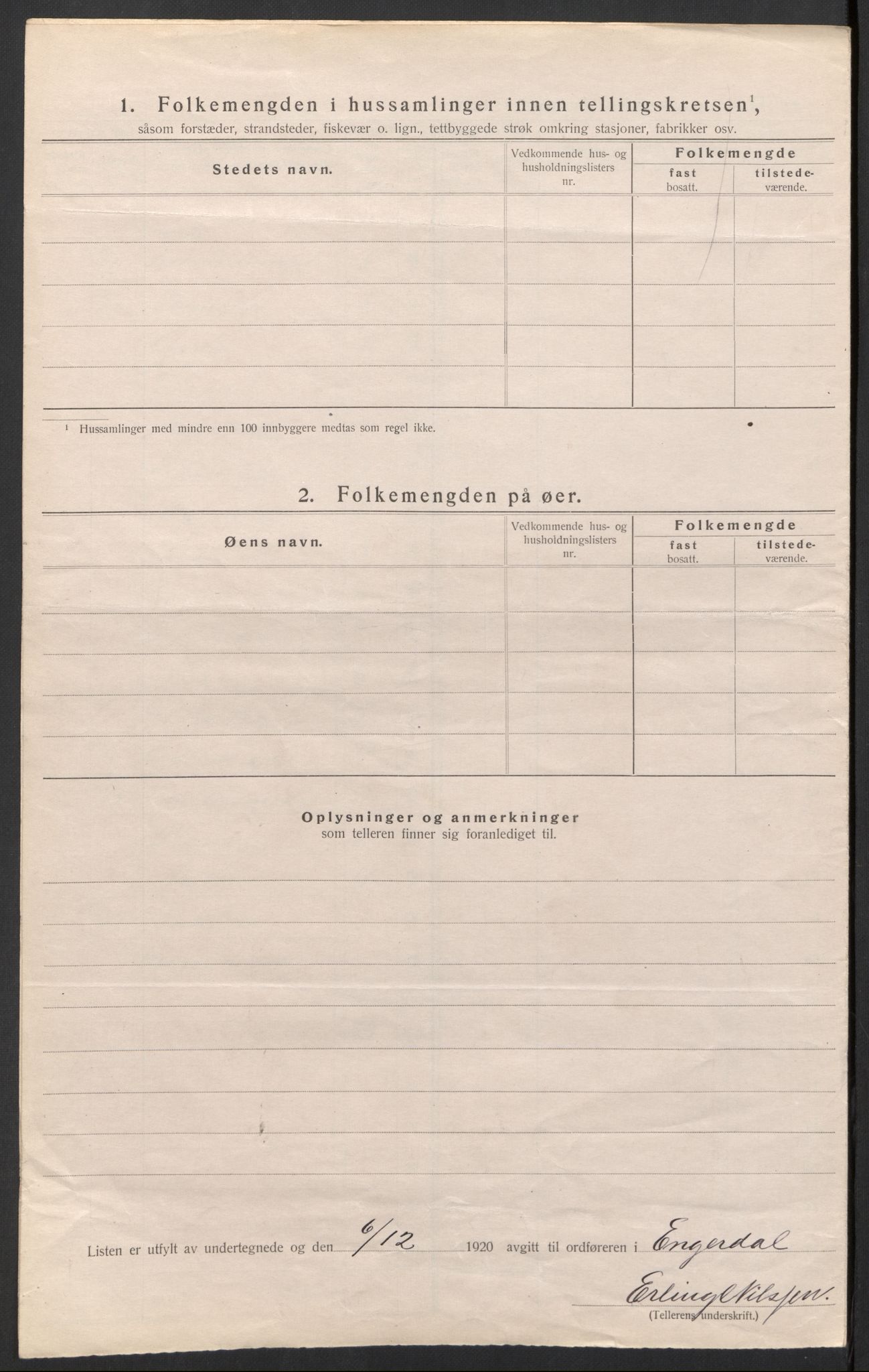 SAH, Folketelling 1920 for 0434 Engerdal herred, 1920, s. 23