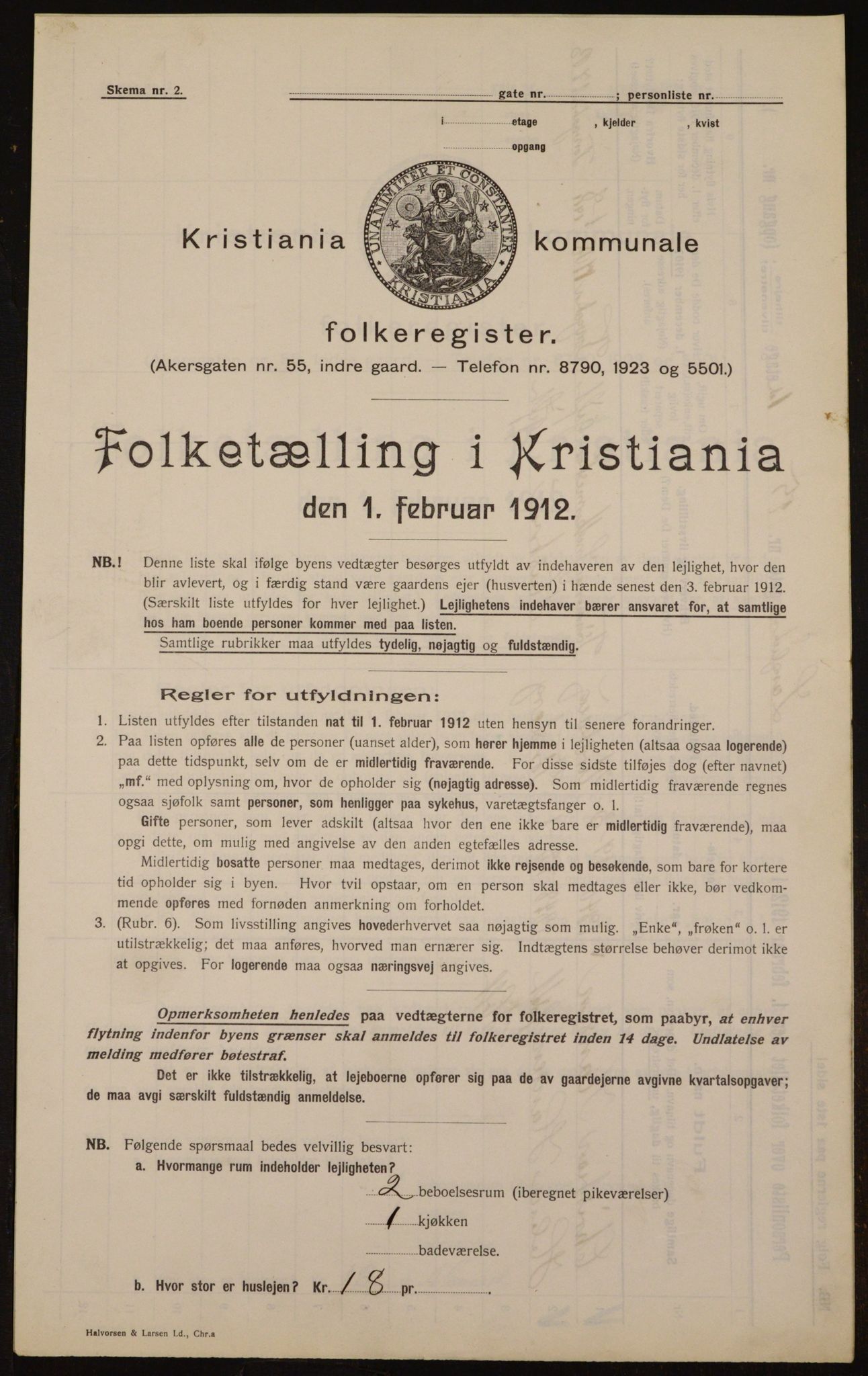 OBA, Kommunal folketelling 1.2.1912 for Kristiania, 1912, s. 57403