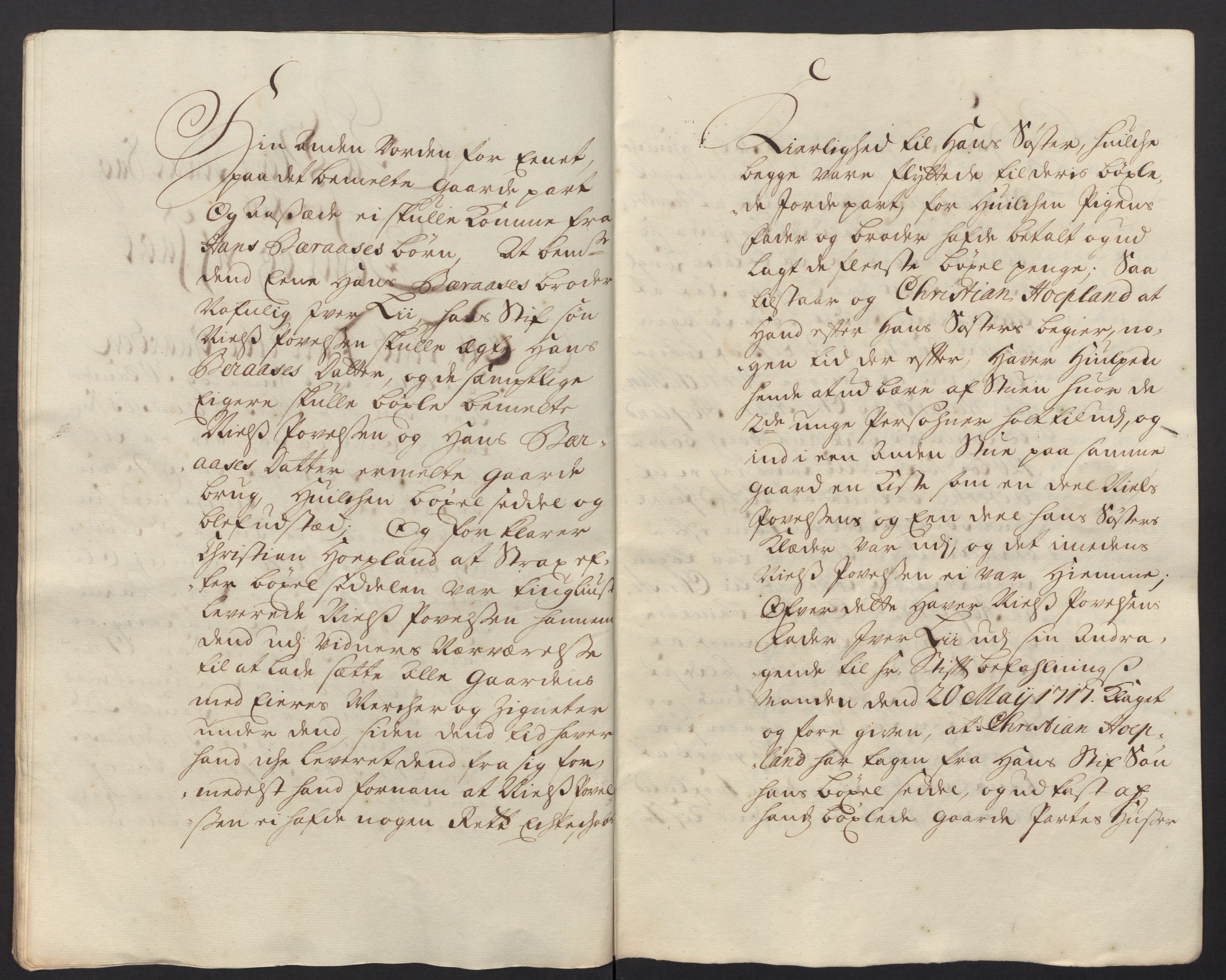 Rentekammeret inntil 1814, Reviderte regnskaper, Fogderegnskap, AV/RA-EA-4092/R51/L3201: Fogderegnskap Nordhordland og Voss, 1717, s. 91