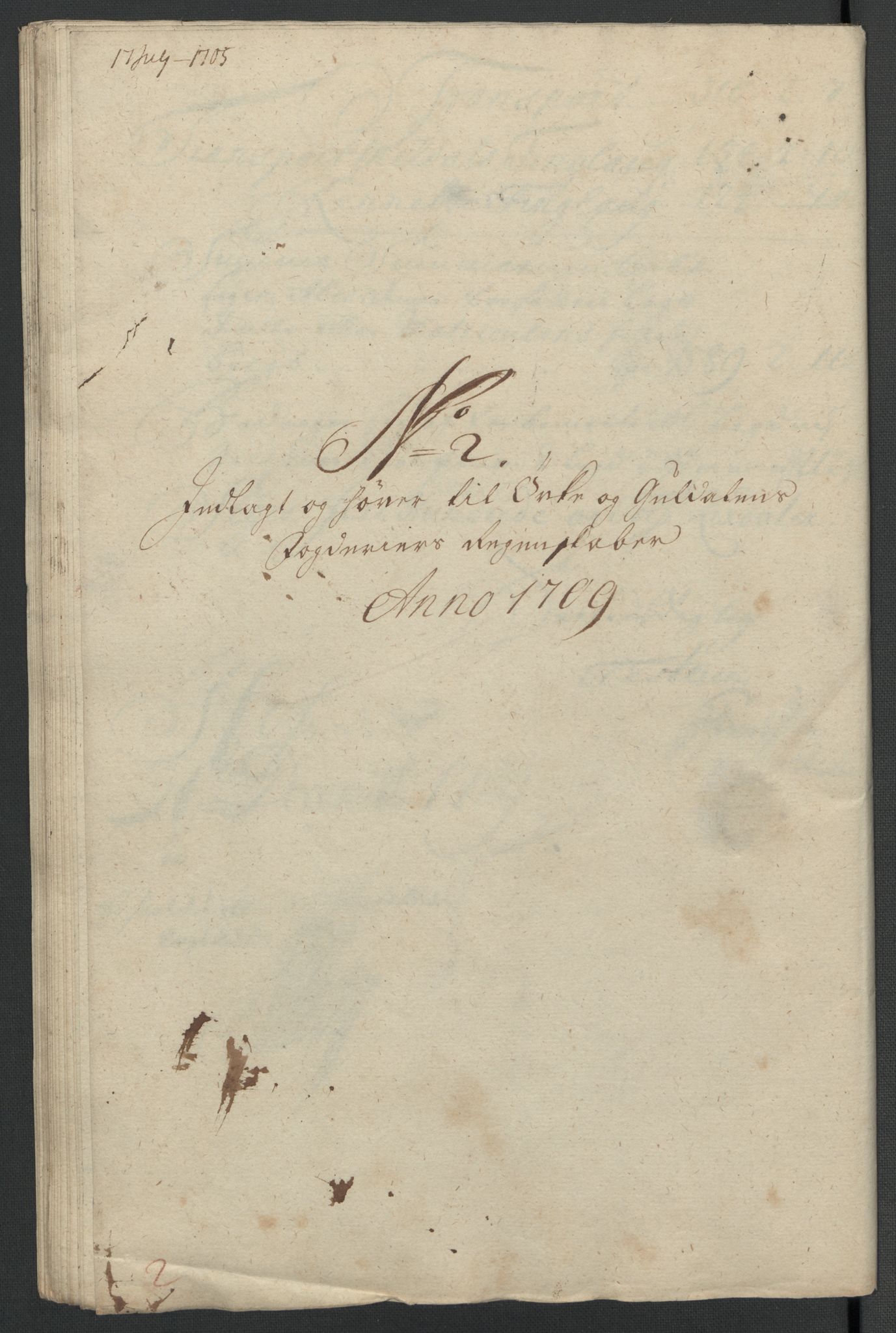 Rentekammeret inntil 1814, Reviderte regnskaper, Fogderegnskap, RA/EA-4092/R60/L3959: Fogderegnskap Orkdal og Gauldal, 1709, s. 118