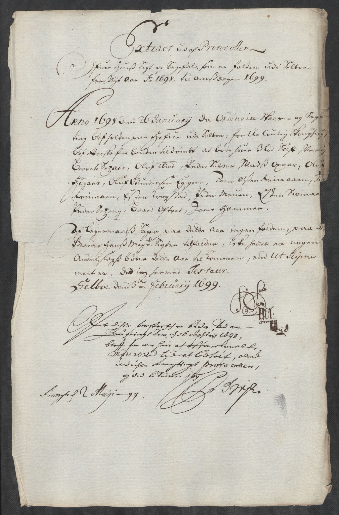 Rentekammeret inntil 1814, Reviderte regnskaper, Fogderegnskap, AV/RA-EA-4092/R61/L4107: Fogderegnskap Strinda og Selbu, 1698-1700, s. 117