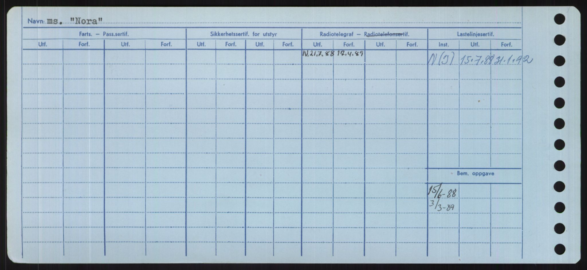 Sjøfartsdirektoratet med forløpere, Skipsmålingen, RA/S-1627/H/Hd/L0026: Fartøy, N-Norhol, s. 336