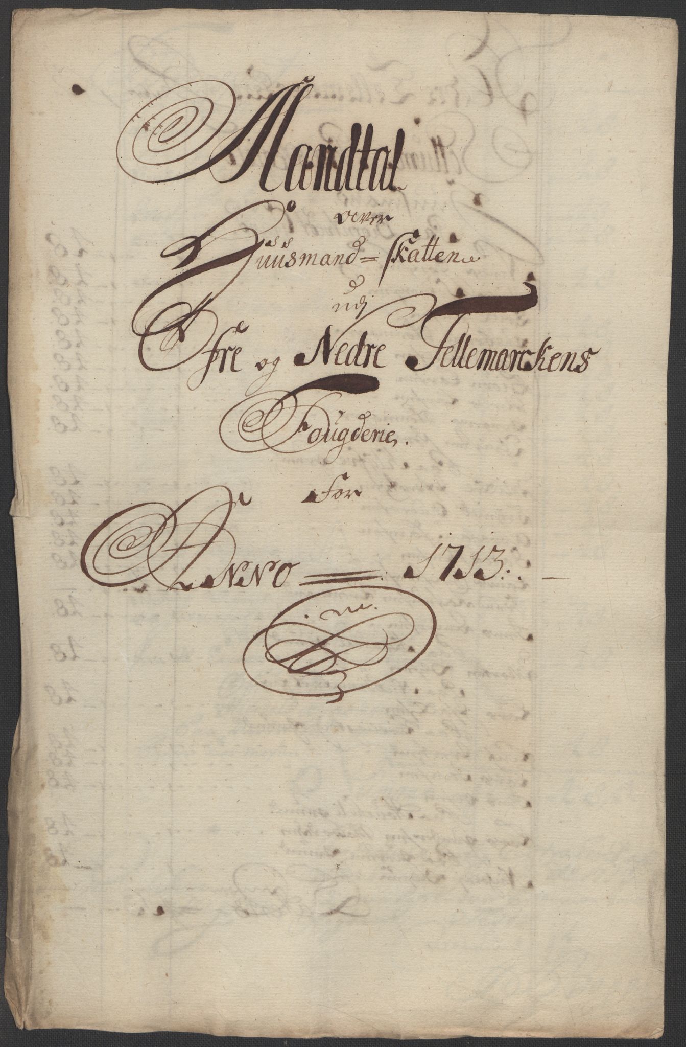 Rentekammeret inntil 1814, Reviderte regnskaper, Fogderegnskap, AV/RA-EA-4092/R36/L2124: Fogderegnskap Øvre og Nedre Telemark og Bamble, 1713, s. 133