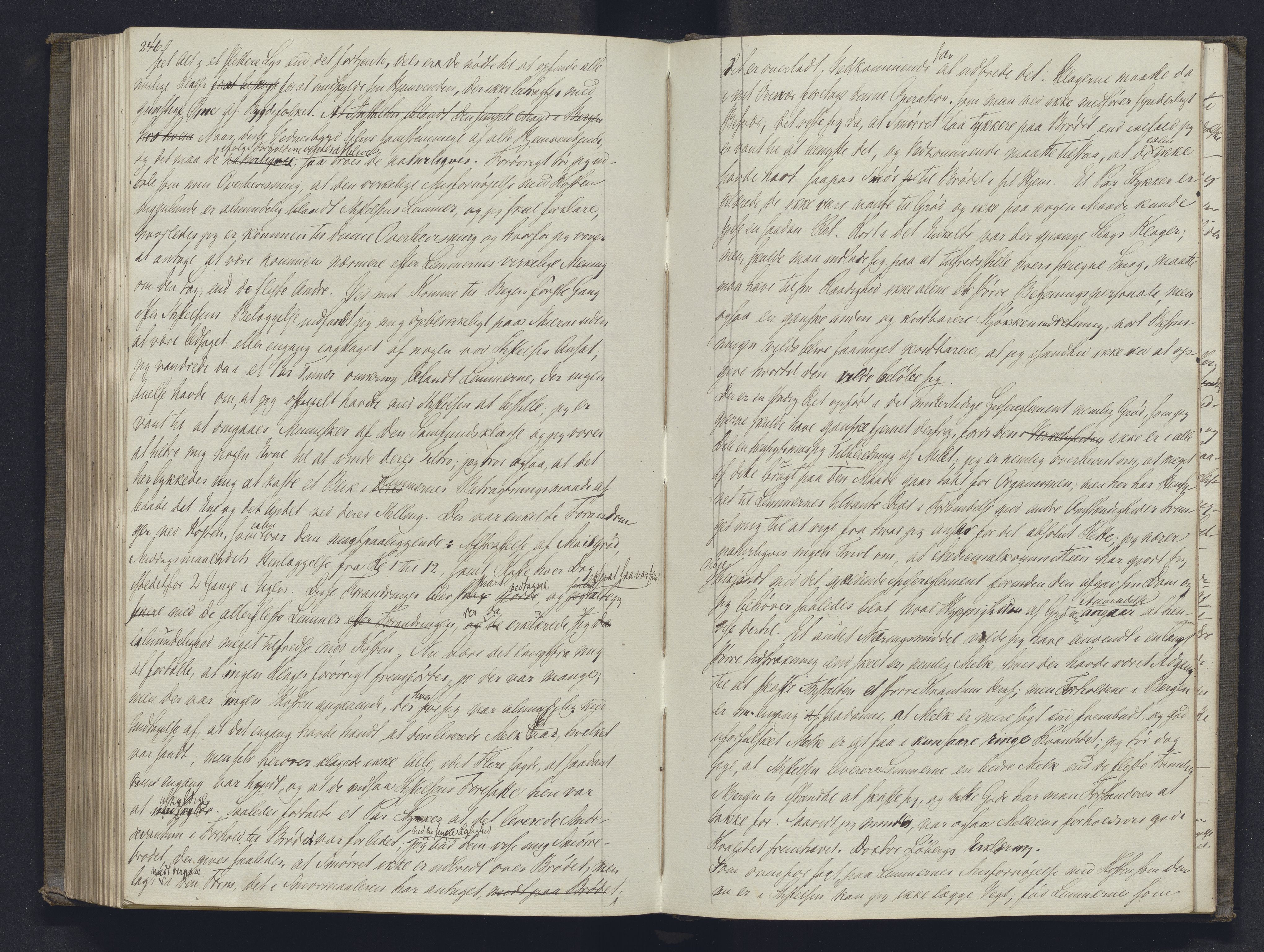 Lepraarkiver - Overlegen for den spedalske sykdom, AV/SAB-A-61001/B.b/L0001: Kopibok, 1854-1858, s. 246-247