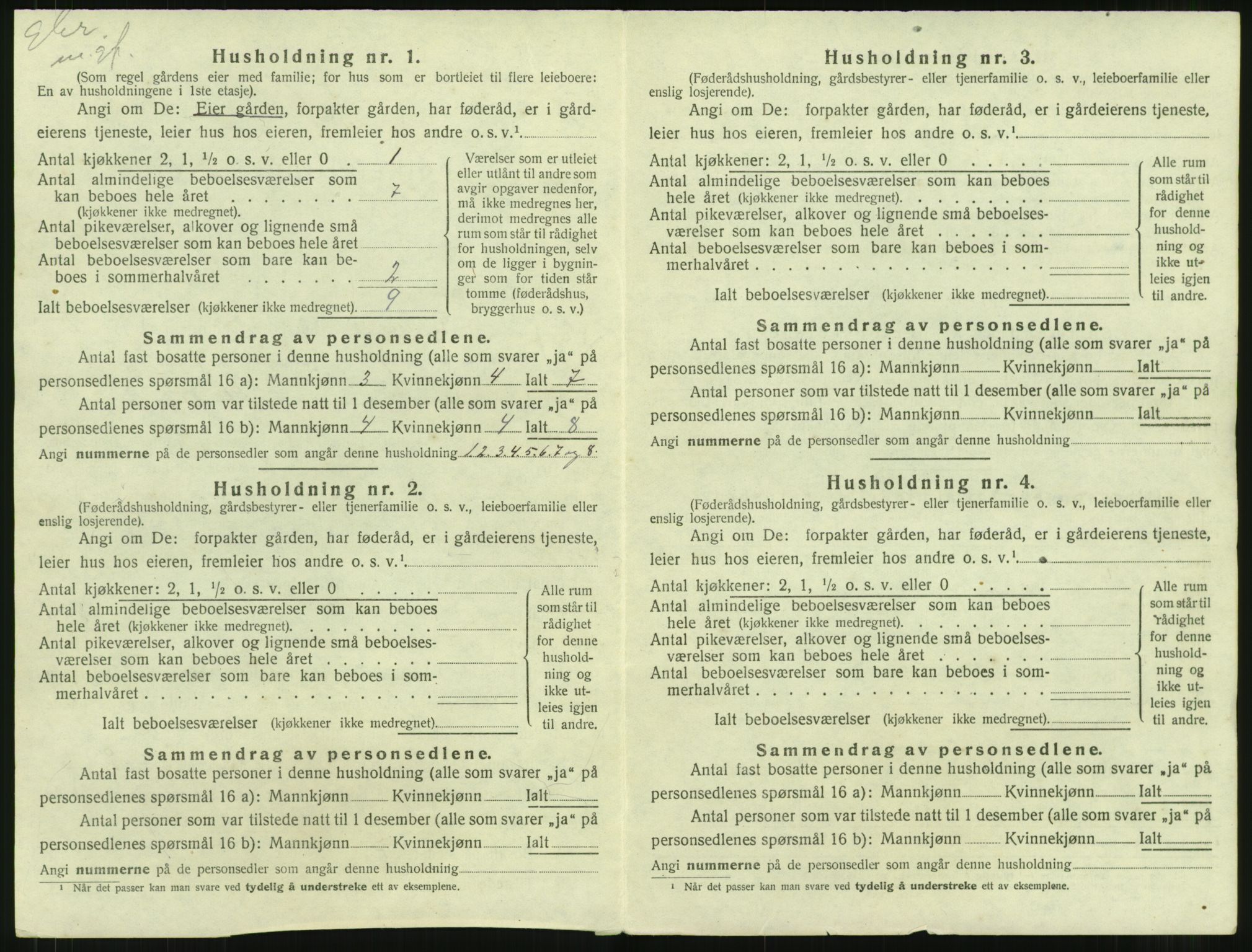 SAT, Folketelling 1920 for 1567 Rindal herred, 1920, s. 43