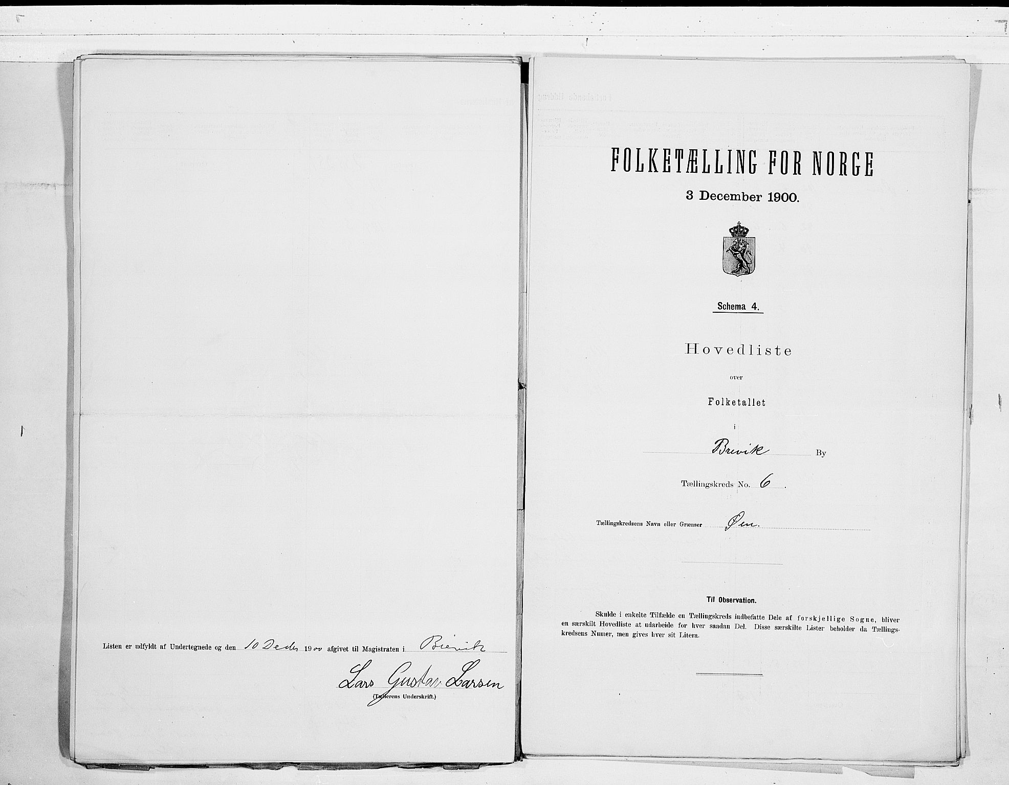 SAKO, Folketelling 1900 for 0804 Brevik kjøpstad, 1900, s. 14