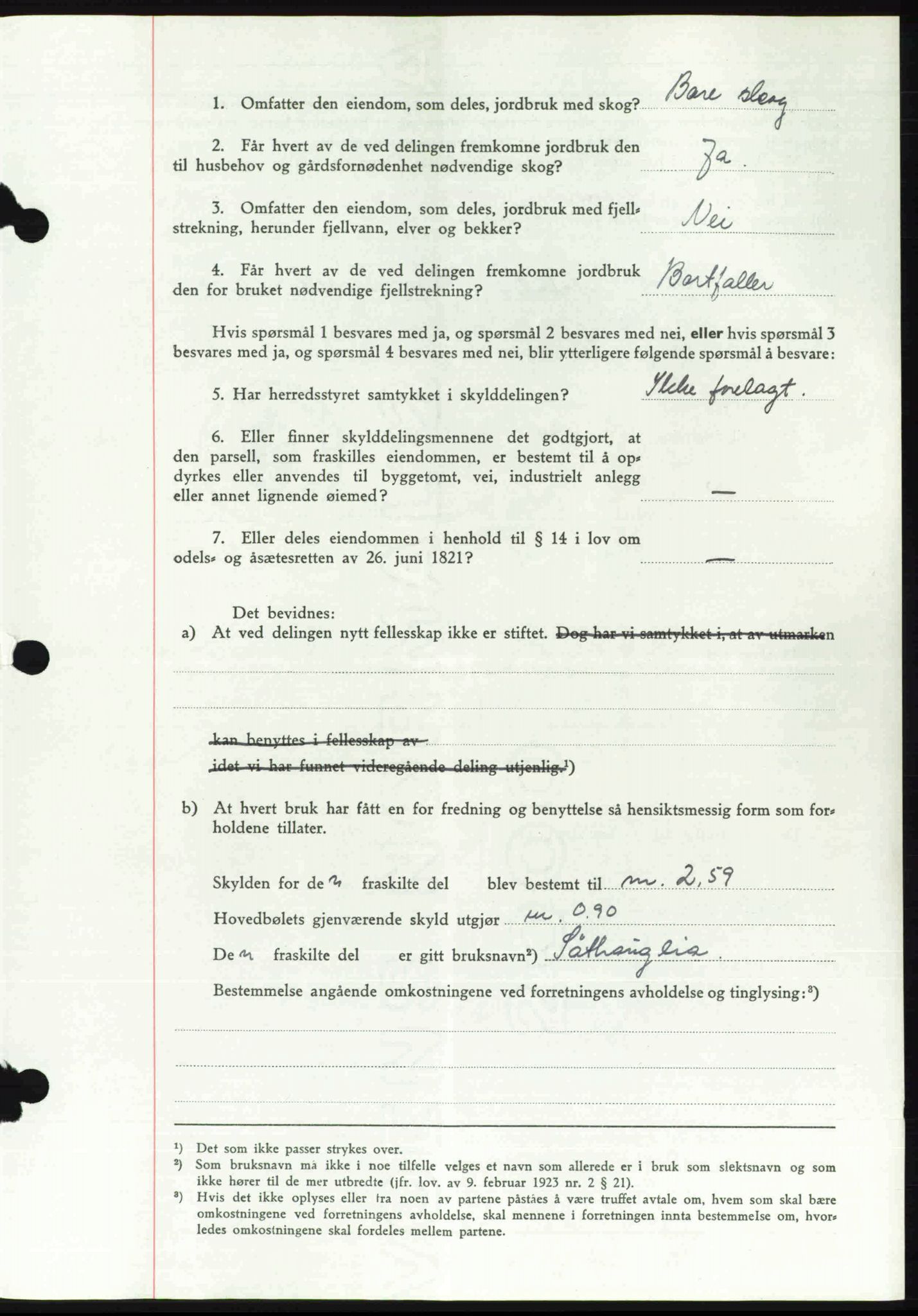 Toten tingrett, SAH/TING-006/H/Hb/Hbc/L0007: Pantebok nr. Hbc-07, 1939-1940, Dagboknr: 1272/1940