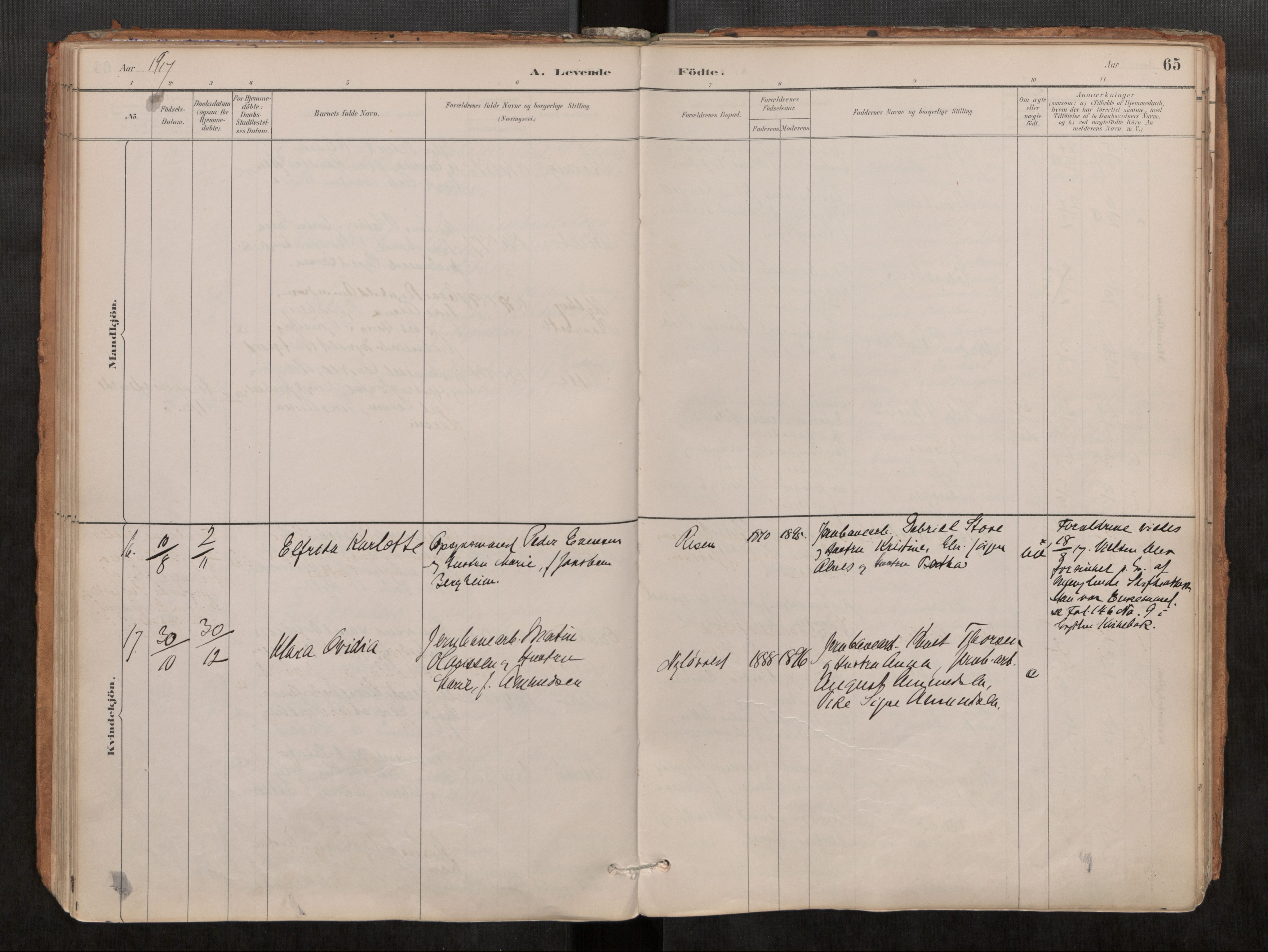 Ministerialprotokoller, klokkerbøker og fødselsregistre - Møre og Romsdal, AV/SAT-A-1454/546/L0599: Ministerialbok nr. 546A03, 1882-1920, s. 65