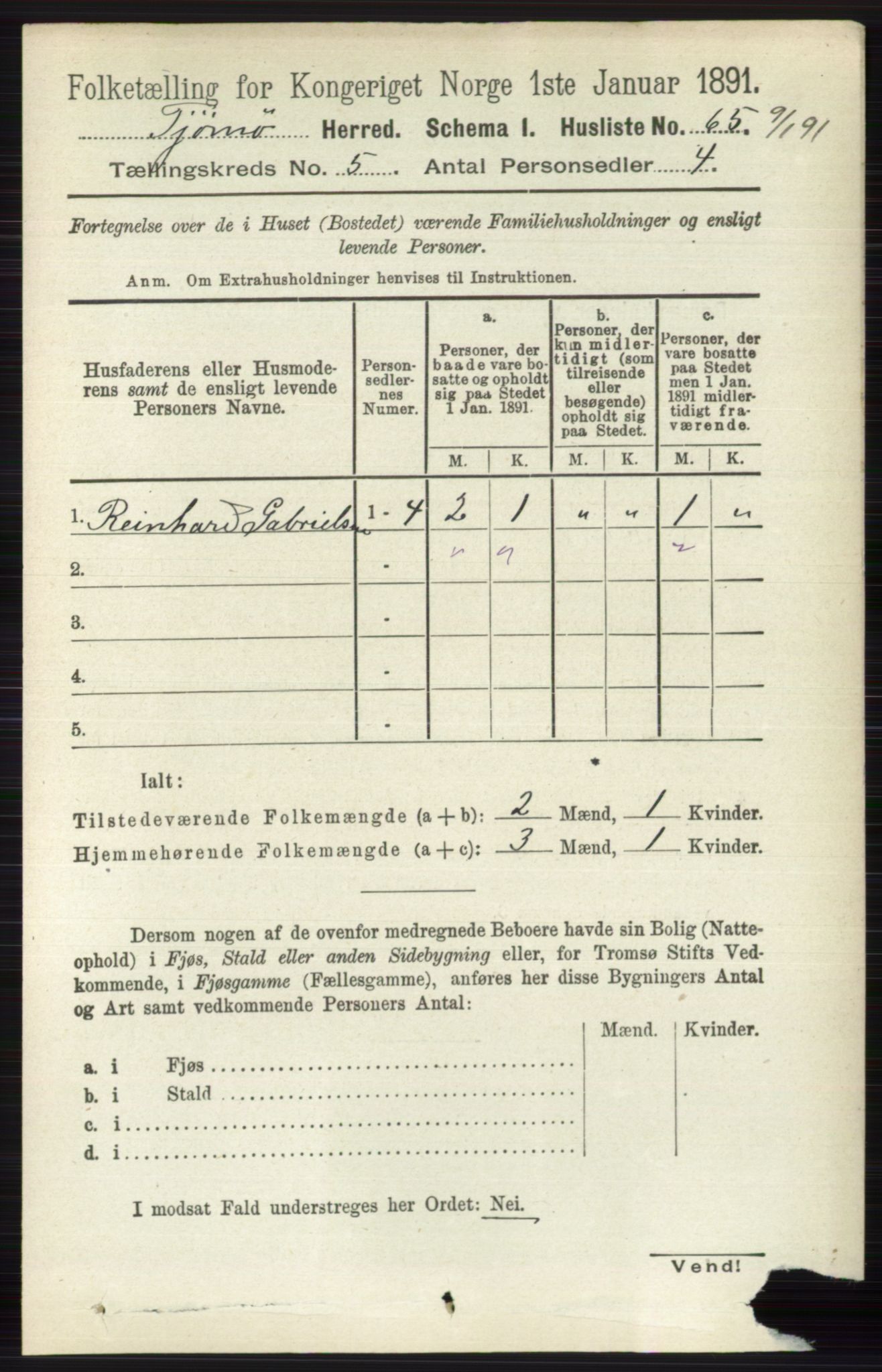 RA, Folketelling 1891 for 0723 Tjøme herred, 1891, s. 1665