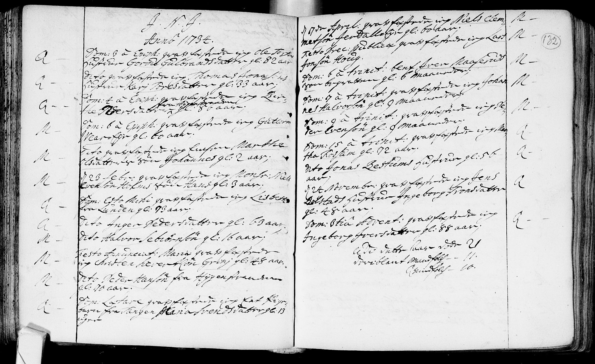 Røyken kirkebøker, SAKO/A-241/F/Fa/L0002: Ministerialbok nr. 2, 1731-1782, s. 132