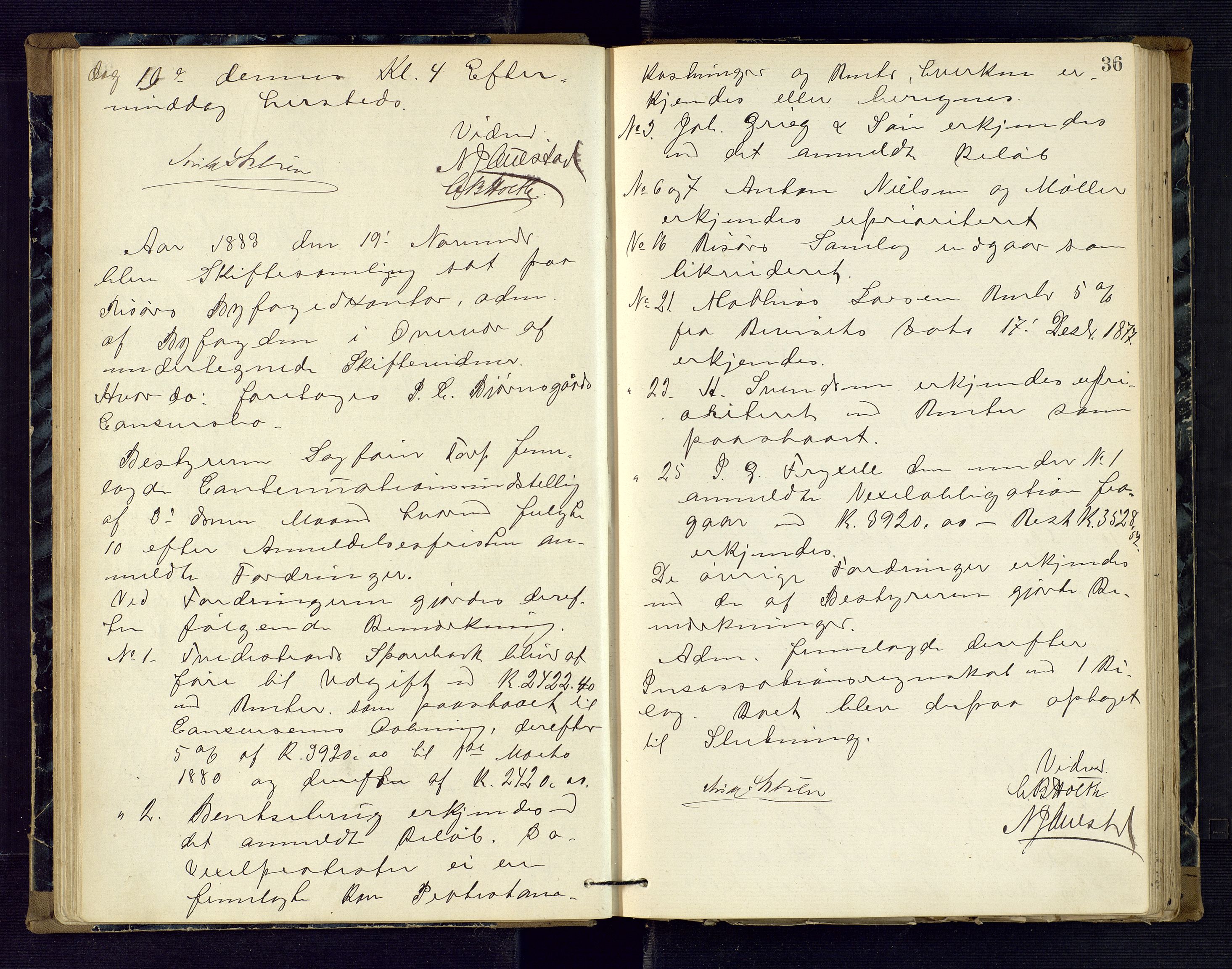 Risør byfogd, AV/SAK-1222-0005/H/Hc/L0004: Skifteprotokoll nr. 3B, 1882-1886, s. 36
