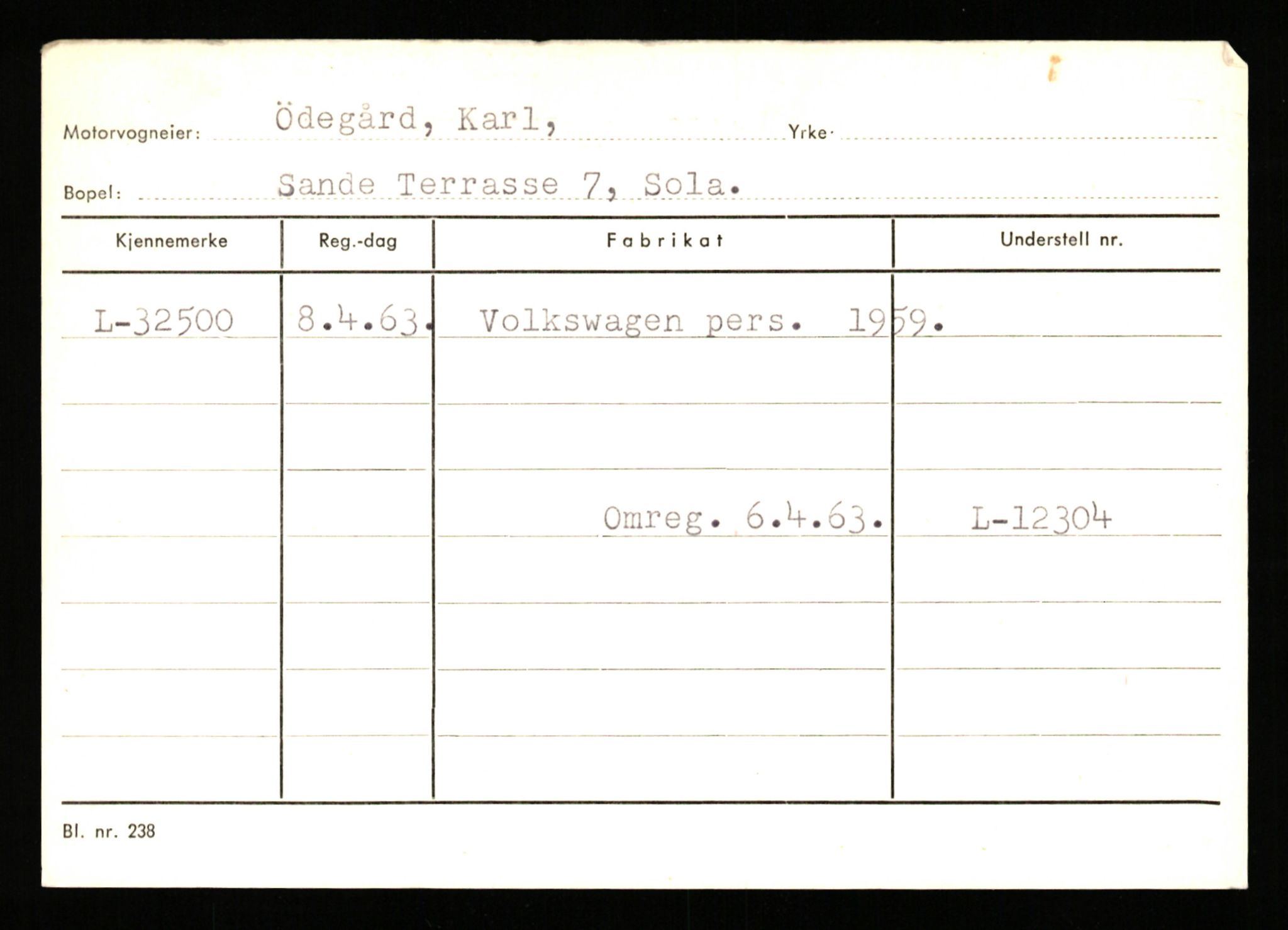 Stavanger trafikkstasjon, AV/SAST-A-101942/0/G/L0005: Registreringsnummer: 23000 - 34245, 1930-1971, s. 2946