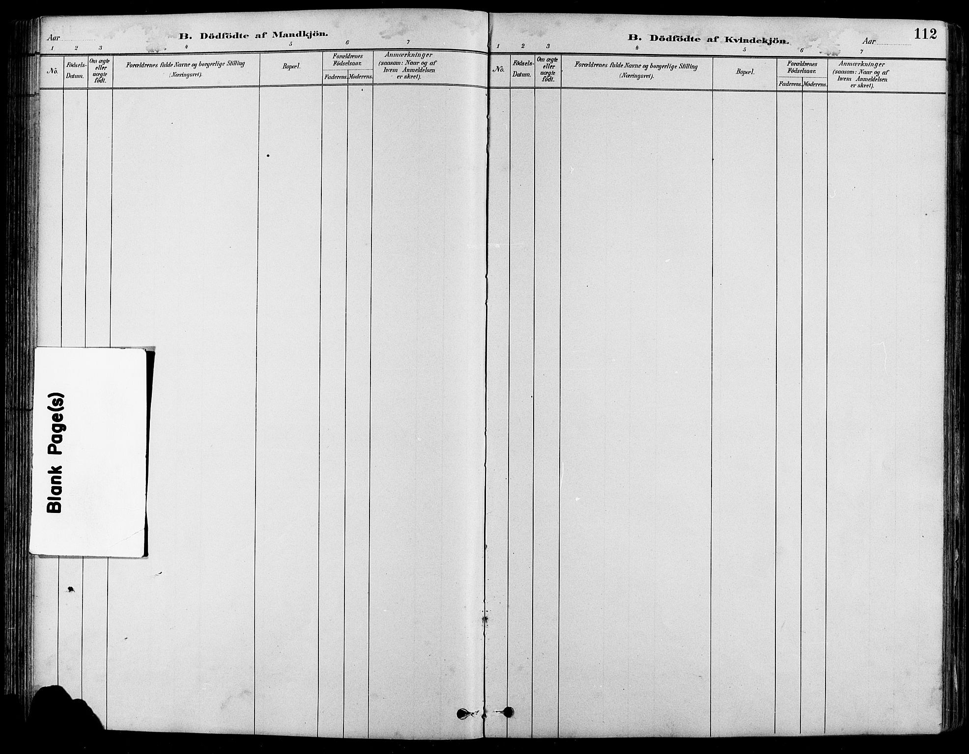 Nord-Fron prestekontor, AV/SAH-PREST-080/H/Ha/Hab/L0005: Klokkerbok nr. 5, 1884-1914, s. 112