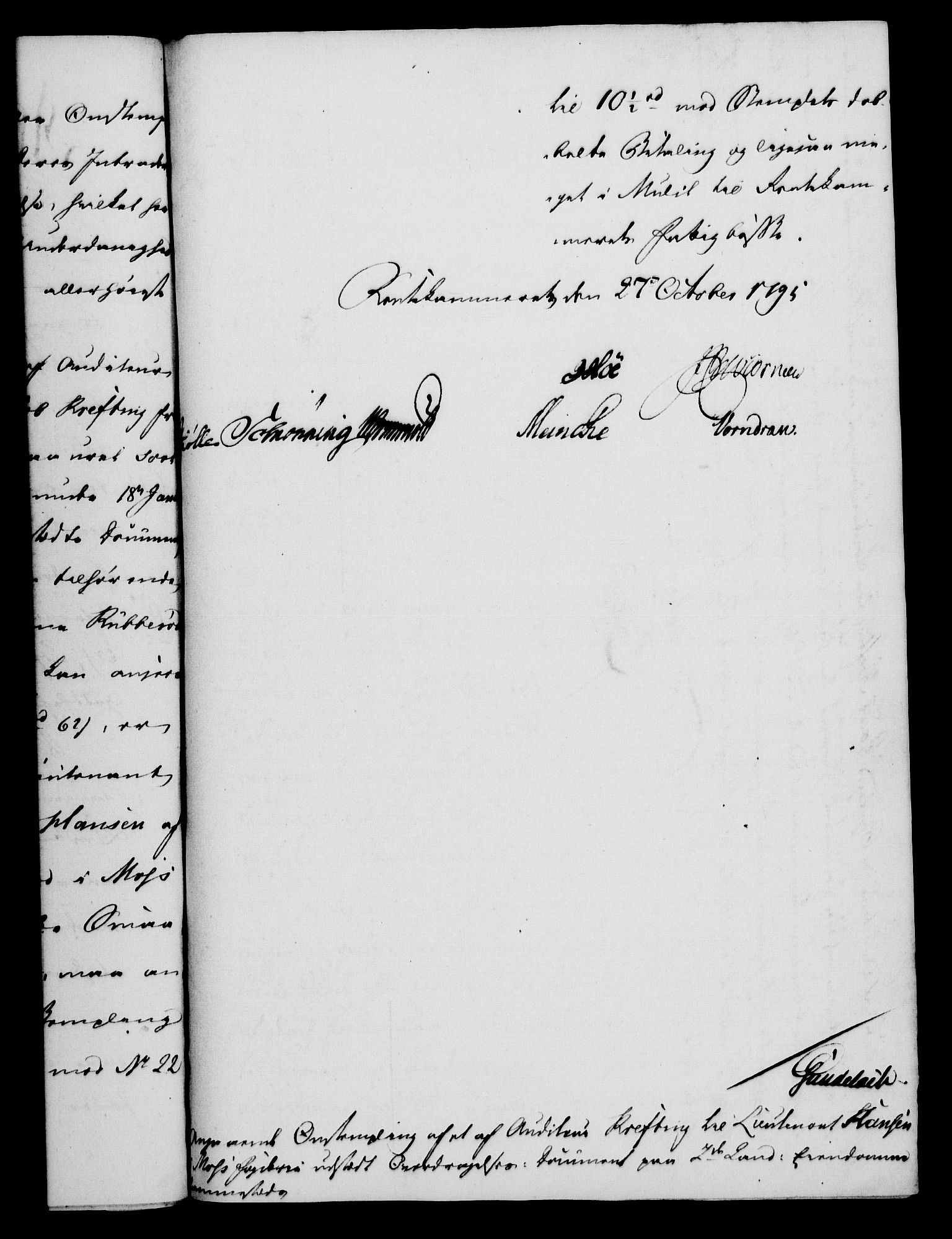 Rentekammeret, Kammerkanselliet, RA/EA-3111/G/Gf/Gfa/L0077: Norsk relasjons- og resolusjonsprotokoll (merket RK 52.77), 1795, s. 417