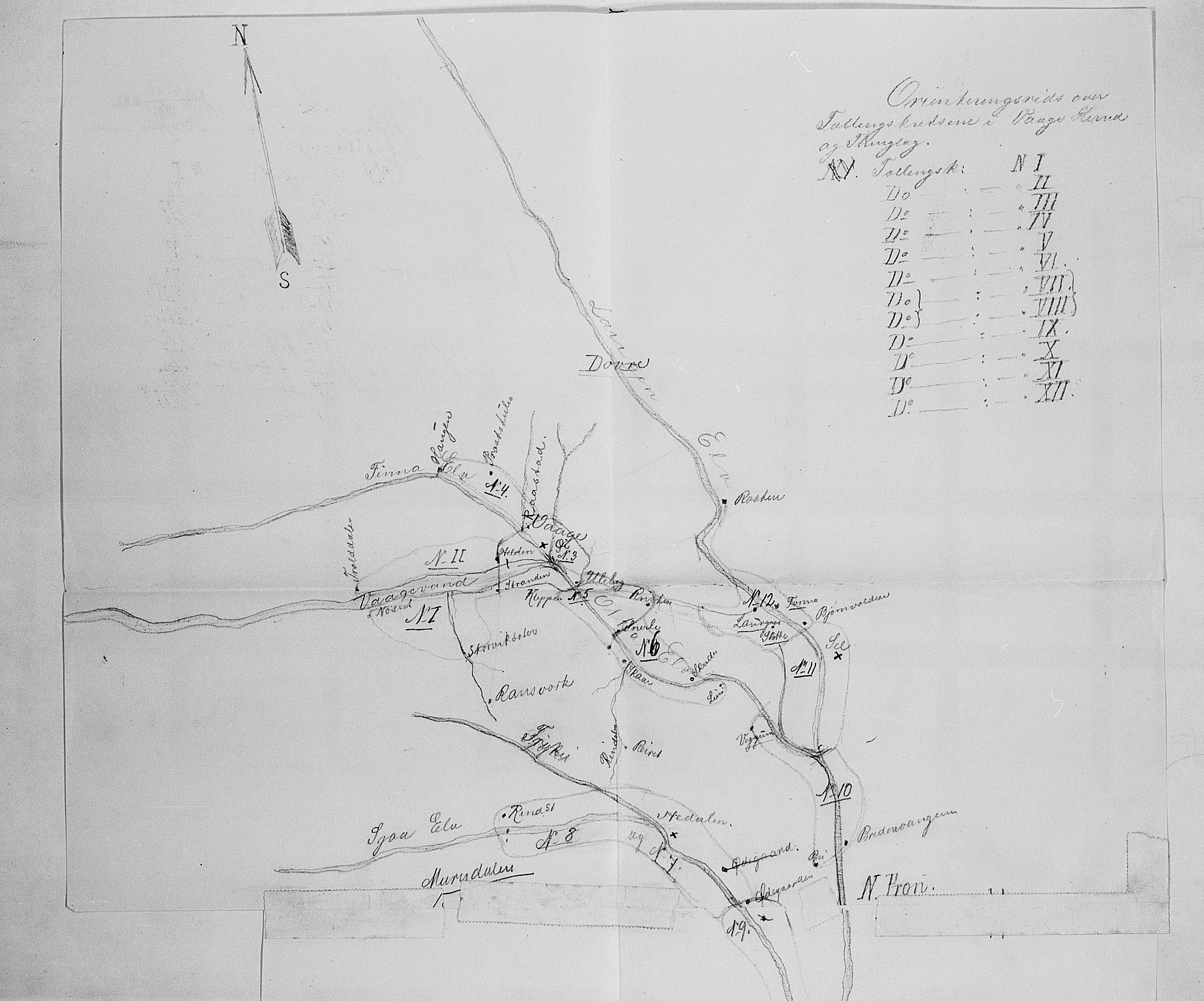 SAH, Folketelling 1900 for 0515 Vågå herred, 1900, s. 3