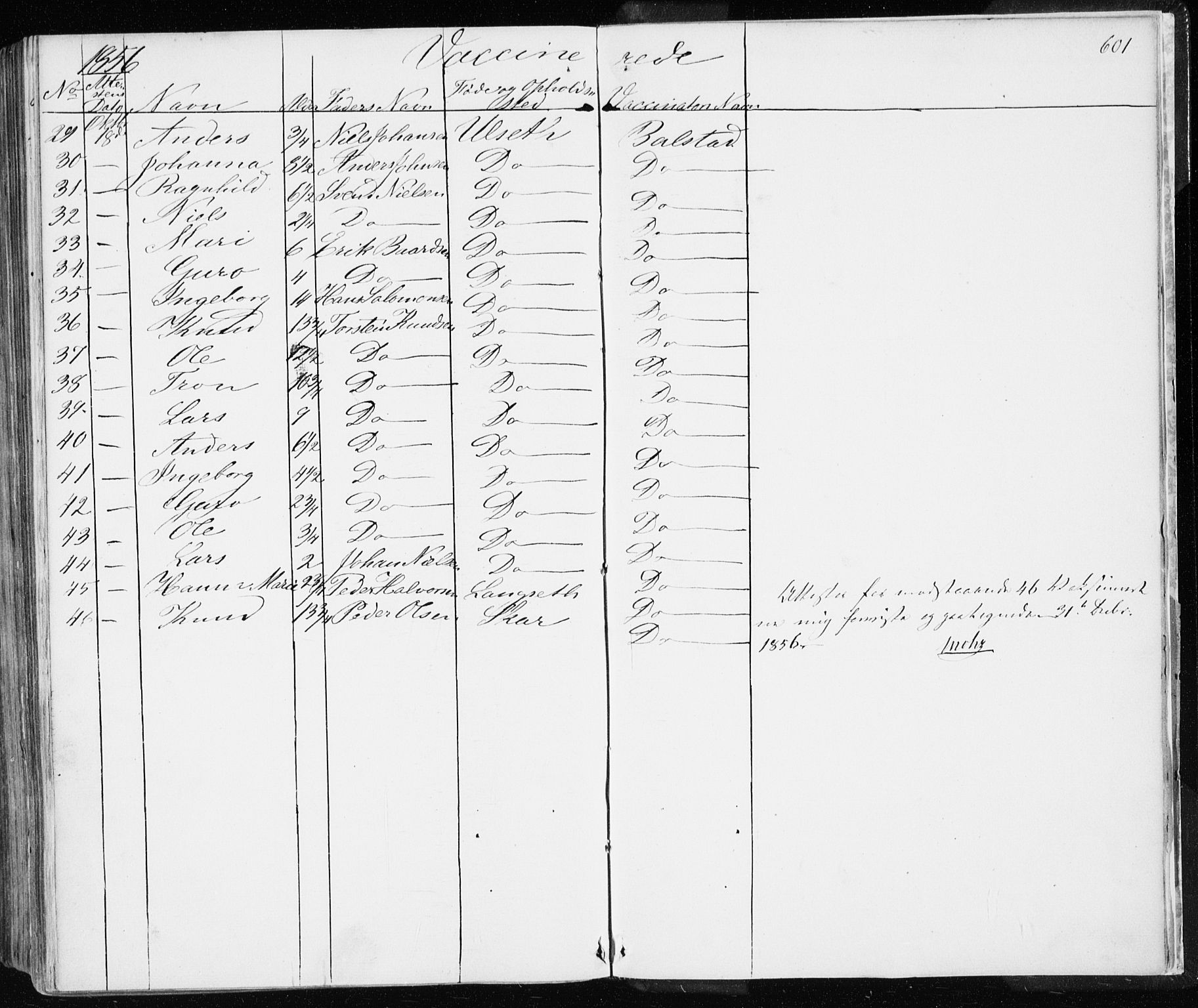 Ministerialprotokoller, klokkerbøker og fødselsregistre - Møre og Romsdal, SAT/A-1454/586/L0984: Ministerialbok nr. 586A10, 1844-1856, s. 601