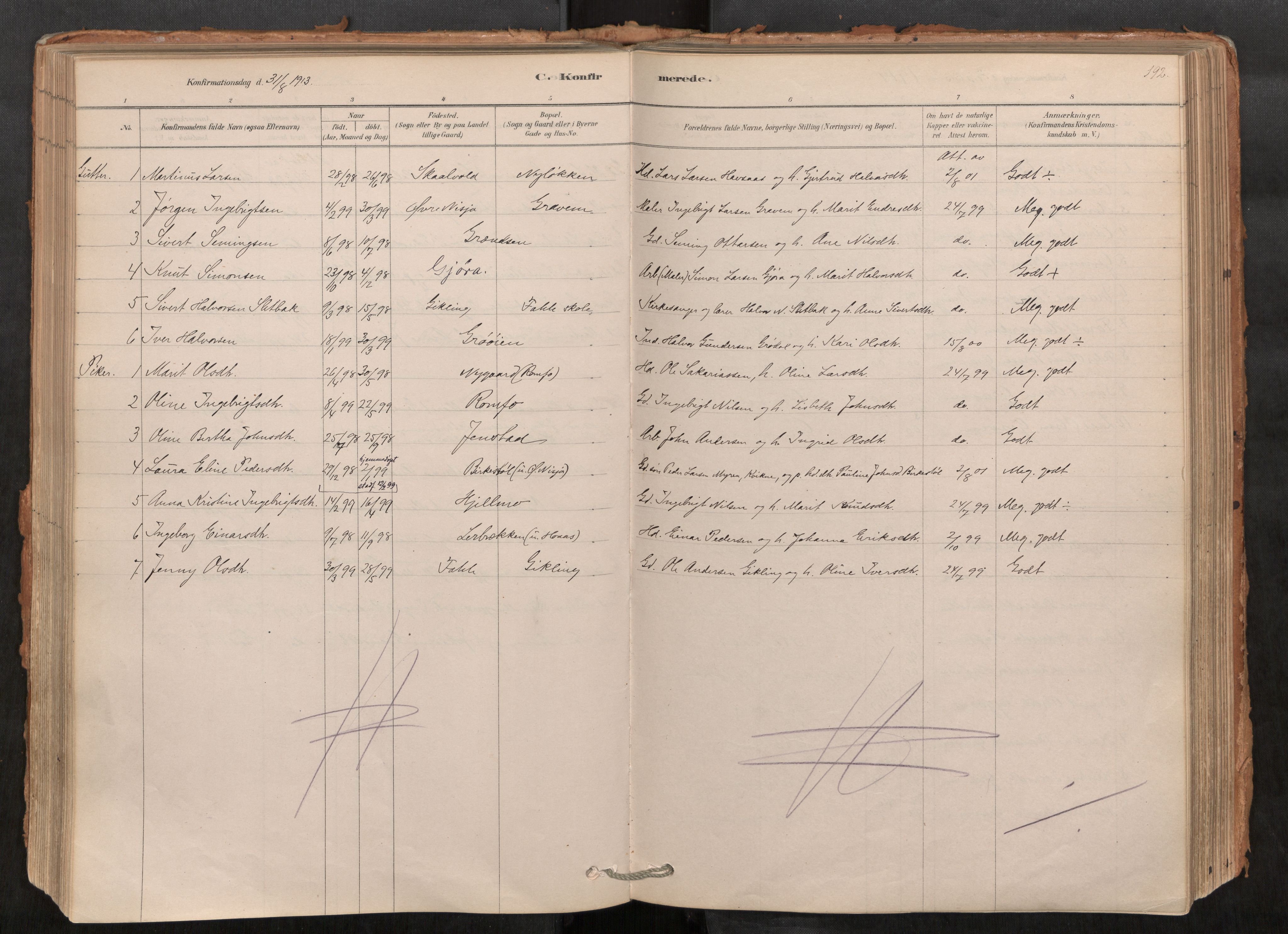 Sunndal sokneprestkontor, AV/SAT-A-1085/1/I/I1/I1a/L0001: Ministerialbok nr. 1, 1877-1914, s. 192