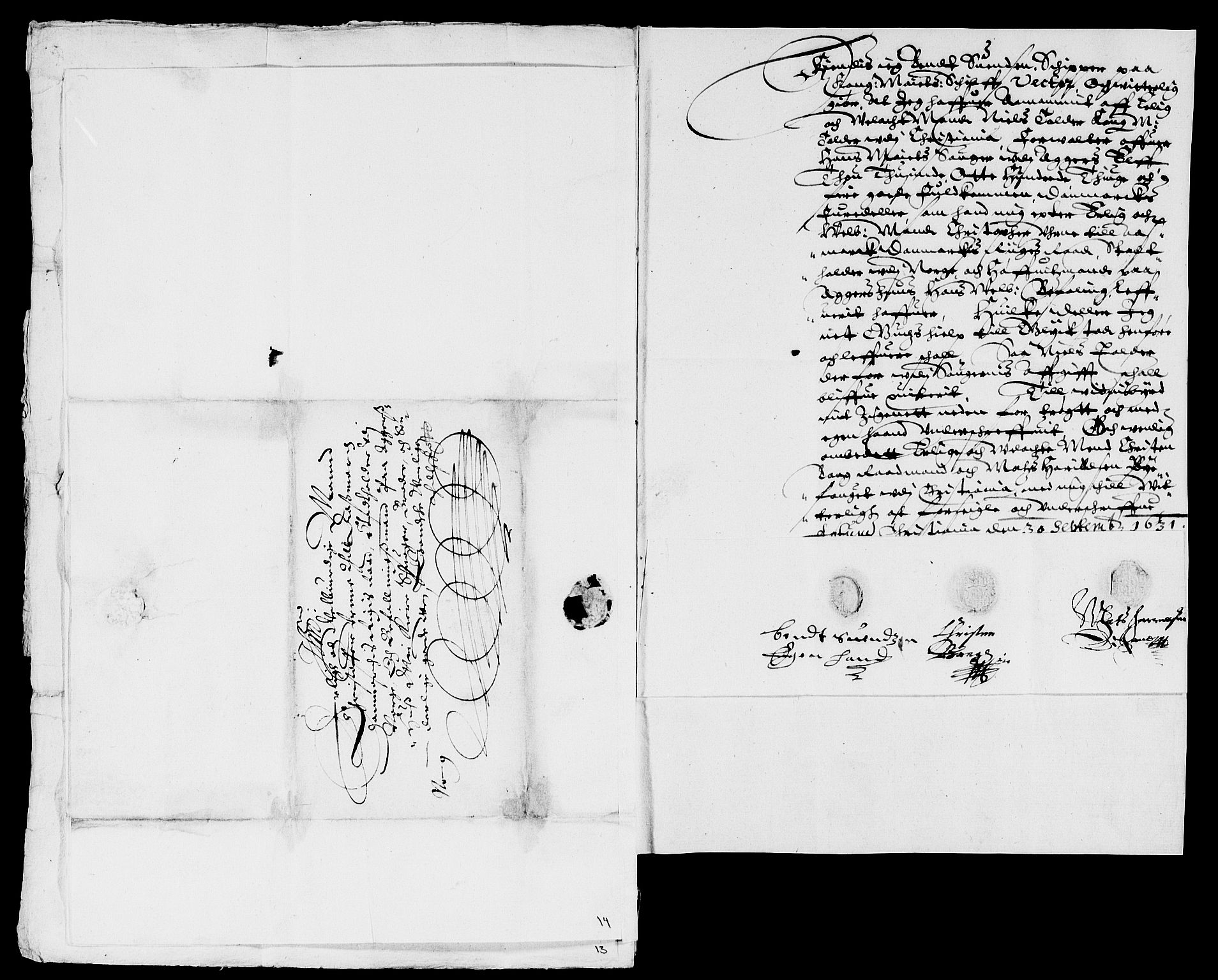 Rentekammeret inntil 1814, Reviderte regnskaper, Lensregnskaper, RA/EA-5023/R/Rb/Rbh/L0001: Sager i Aker, 1628-1646