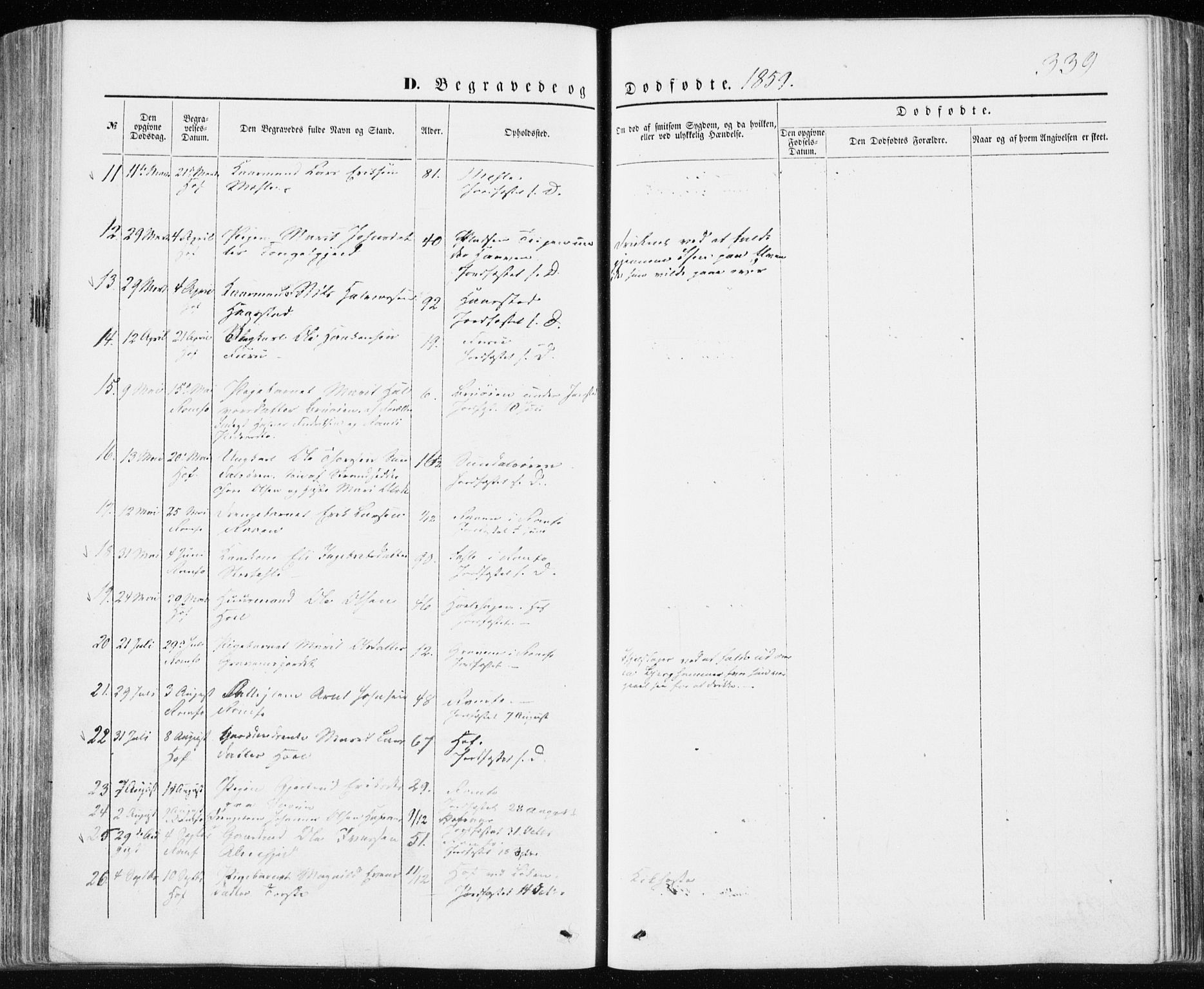 Ministerialprotokoller, klokkerbøker og fødselsregistre - Møre og Romsdal, SAT/A-1454/590/L1013: Ministerialbok nr. 590A05, 1847-1877, s. 339