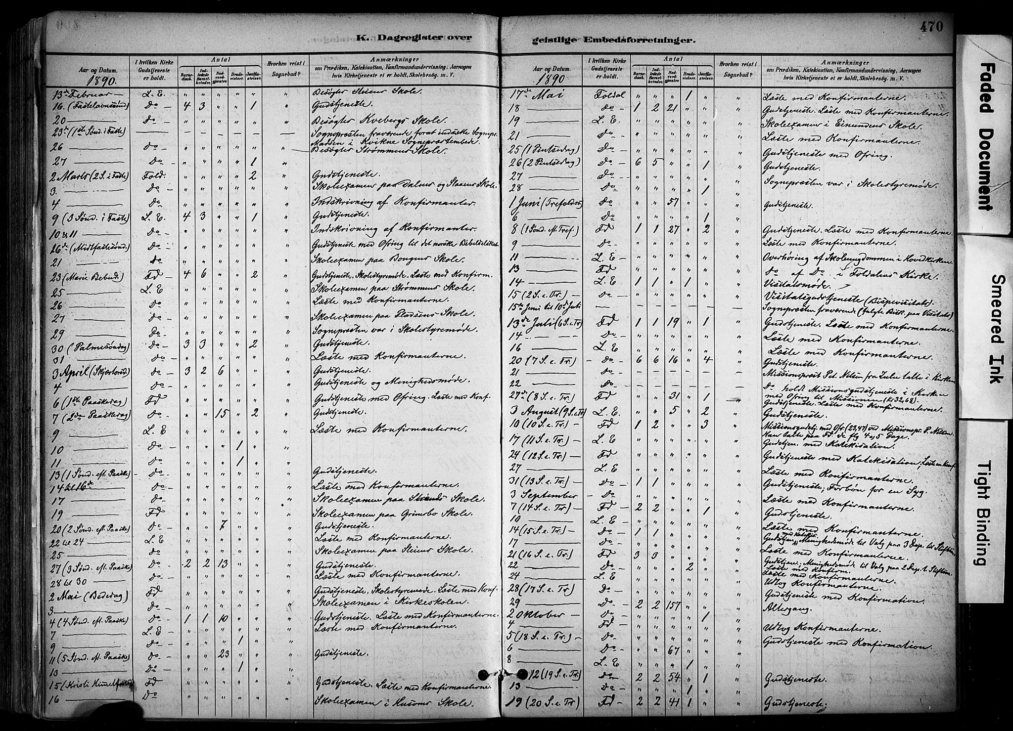 Alvdal prestekontor, SAH/PREST-060/H/Ha/Haa/L0002: Ministerialbok nr. 2, 1883-1906, s. 470