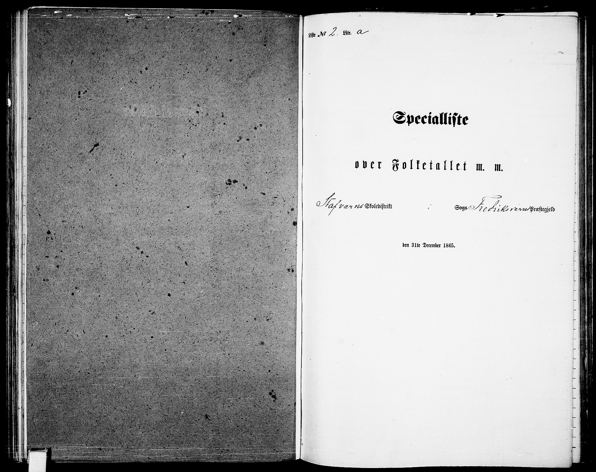 RA, Folketelling 1865 for 0798P Fredriksvern prestegjeld, 1865, s. 16