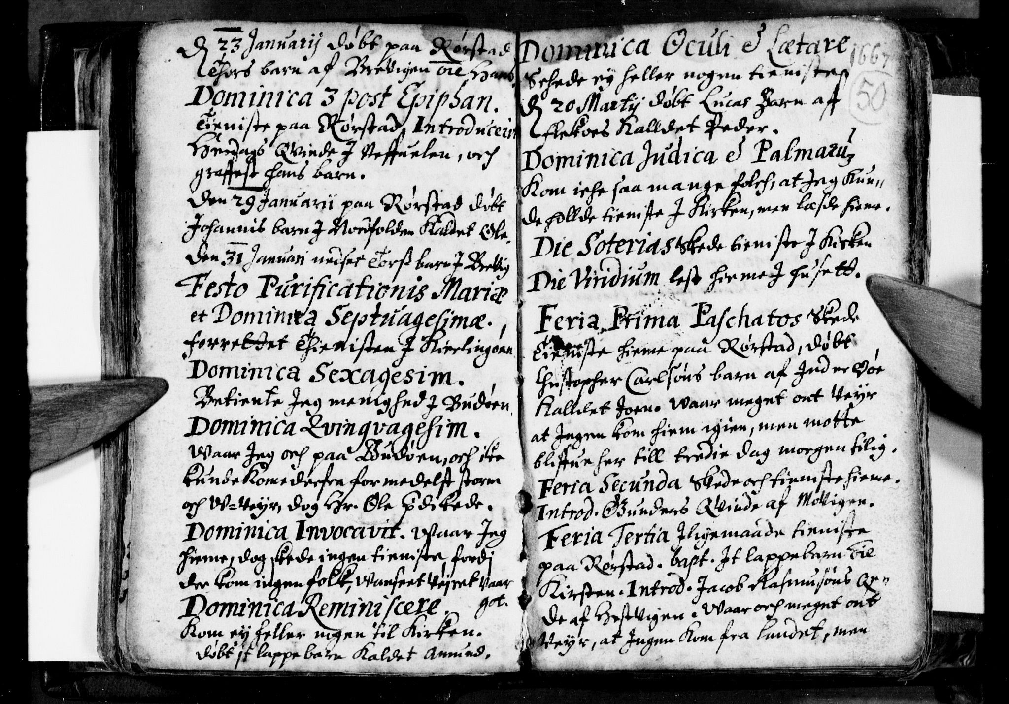 Ministerialprotokoller, klokkerbøker og fødselsregistre - Nordland, AV/SAT-A-1459/853/L0762: Ministerialbok nr. 853A01, 1664-1688, s. 50