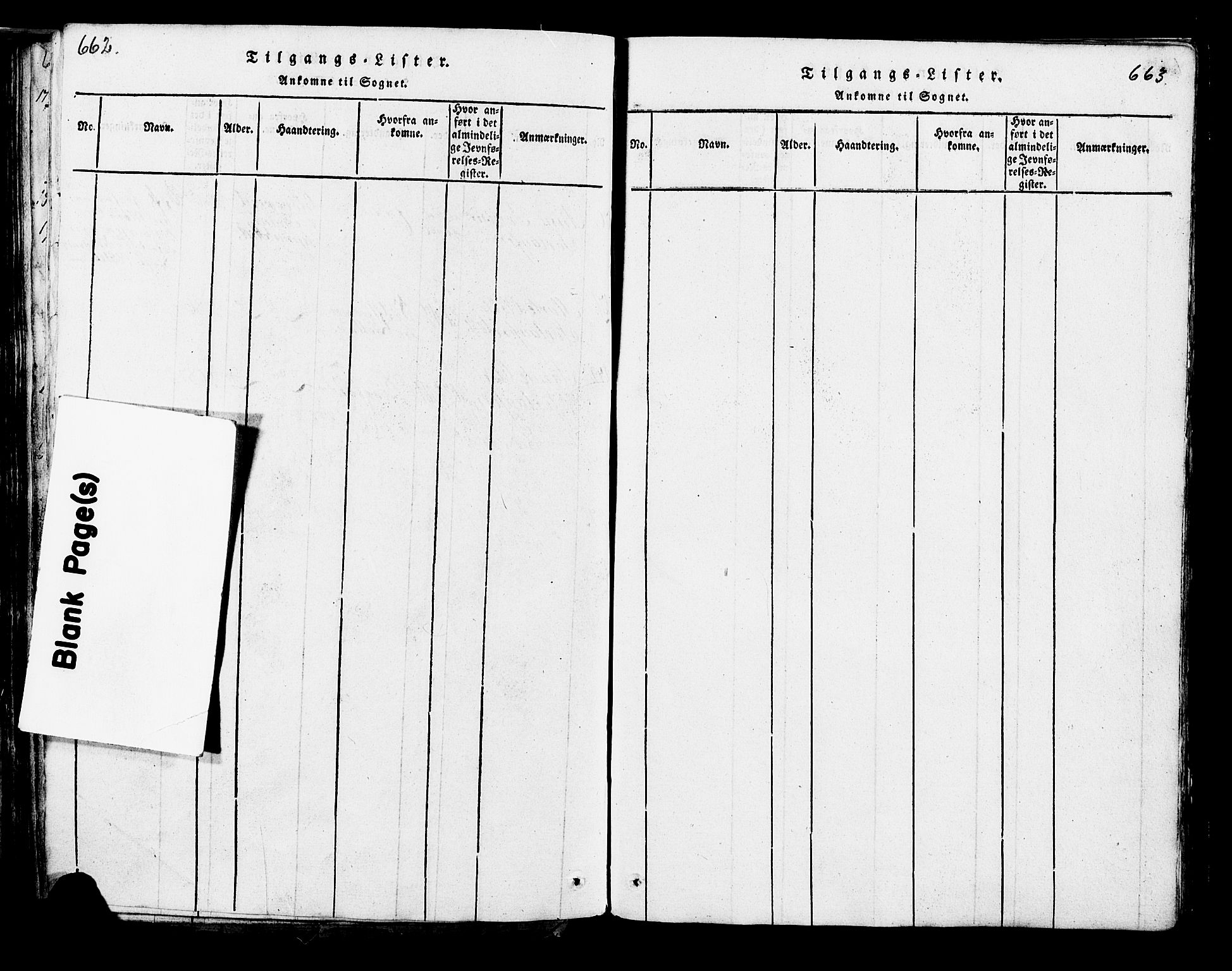 Ringsaker prestekontor, AV/SAH-PREST-014/K/Ka/L0005: Ministerialbok nr. 5, 1814-1826, s. 662-663