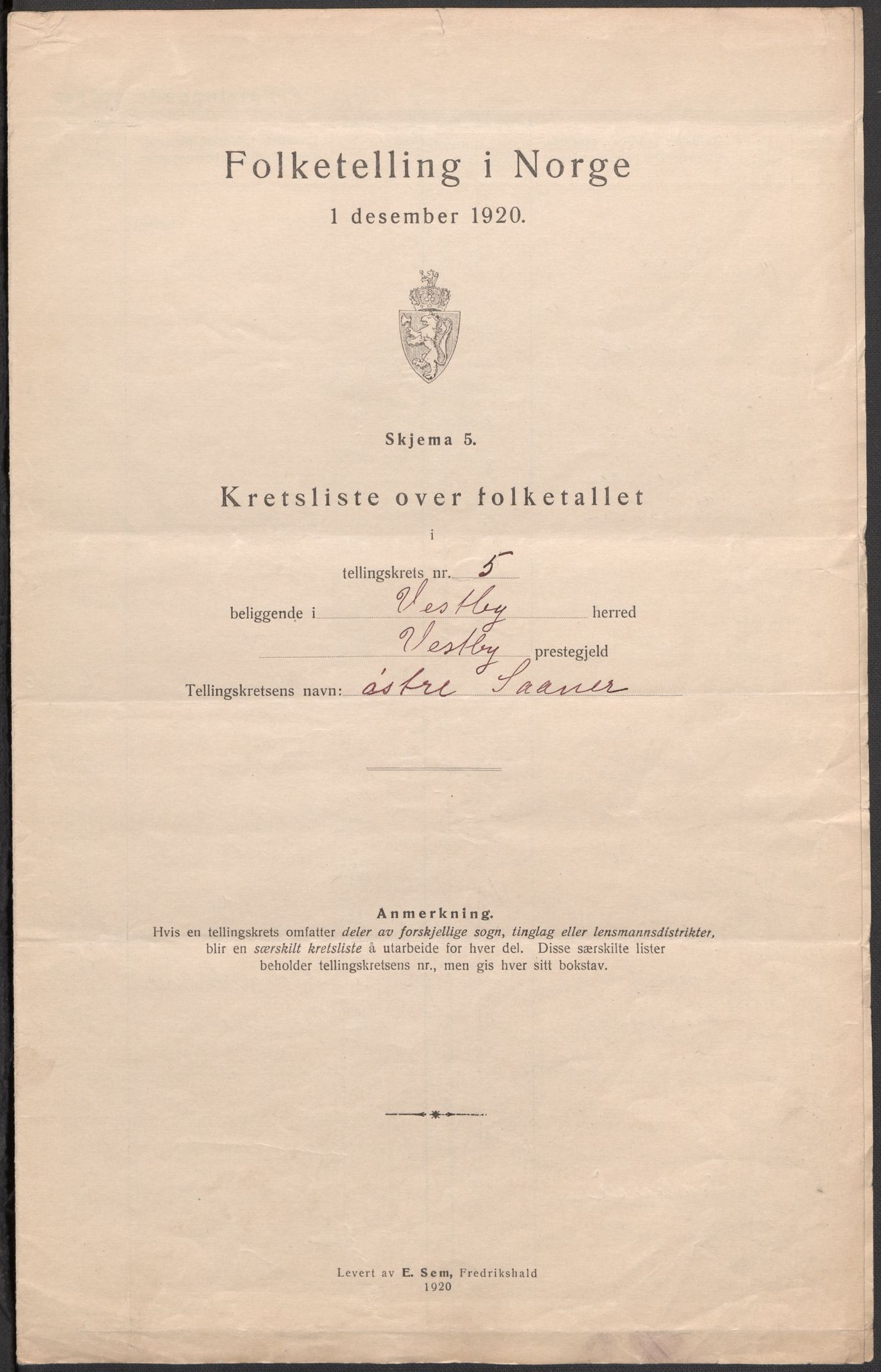 SAO, Folketelling 1920 for 0211 Vestby herred, 1920, s. 28