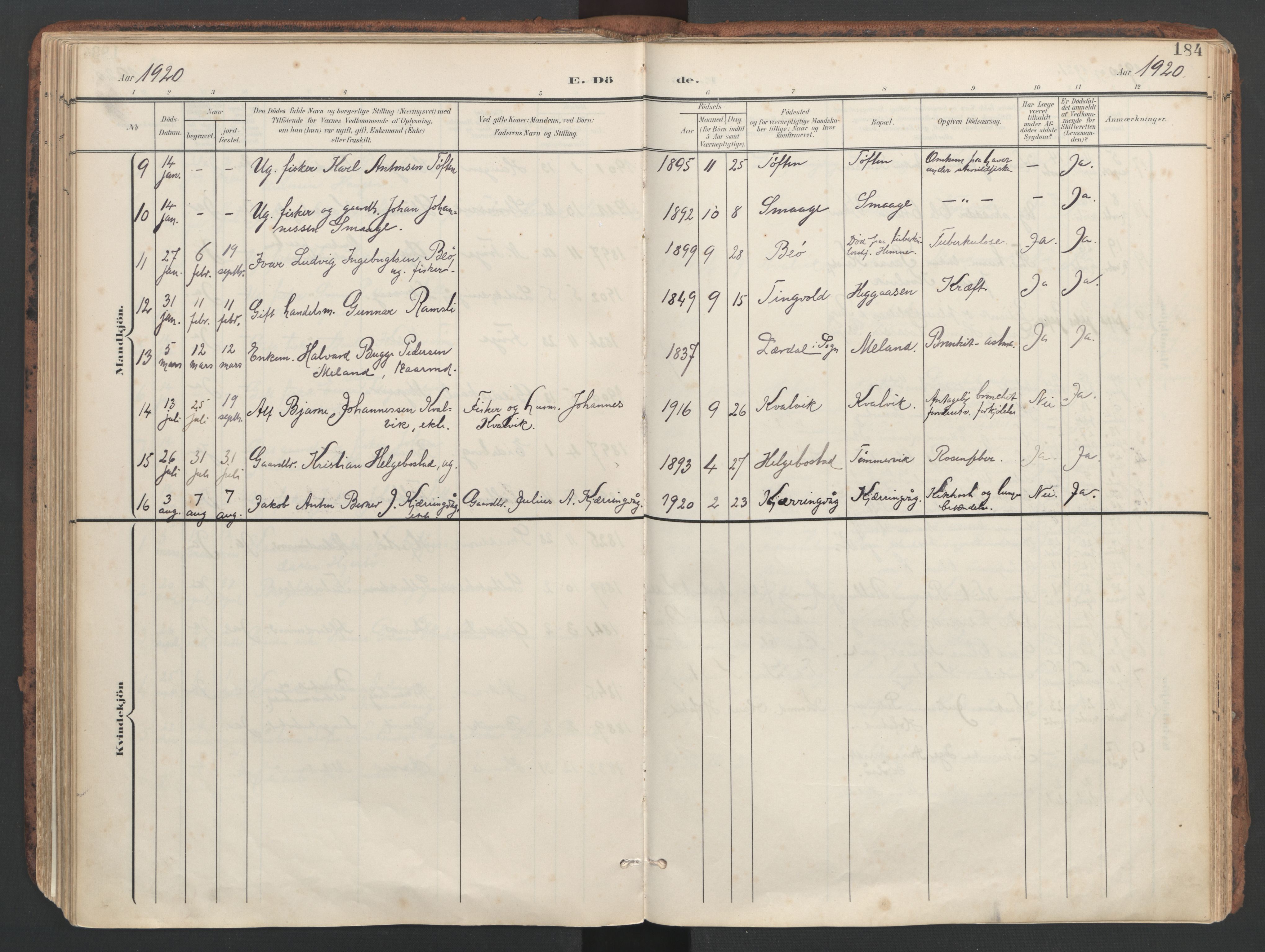 Ministerialprotokoller, klokkerbøker og fødselsregistre - Sør-Trøndelag, SAT/A-1456/634/L0537: Ministerialbok nr. 634A13, 1896-1922, s. 184