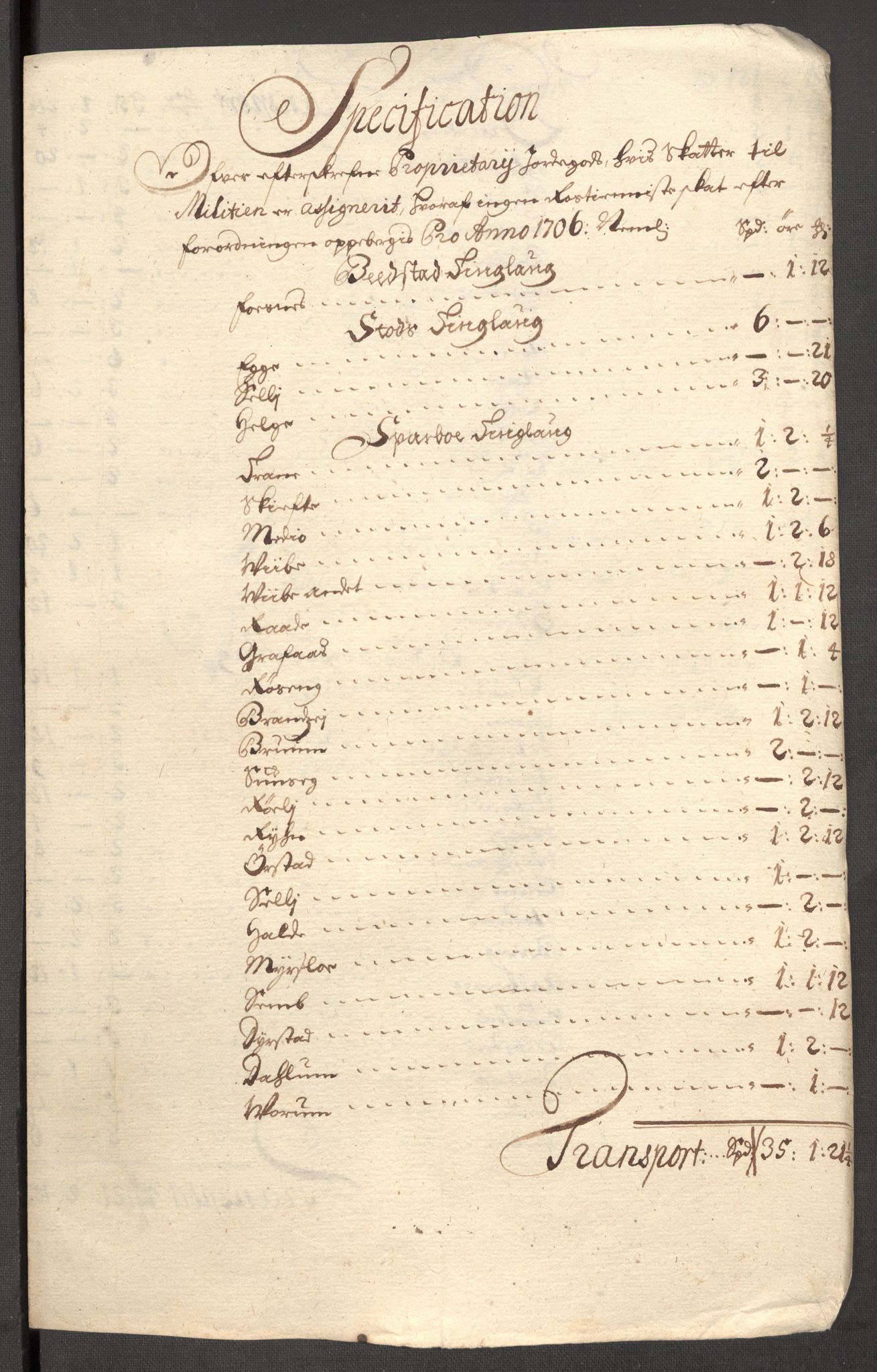 Rentekammeret inntil 1814, Reviderte regnskaper, Fogderegnskap, RA/EA-4092/R63/L4315: Fogderegnskap Inderøy, 1706-1707, s. 238