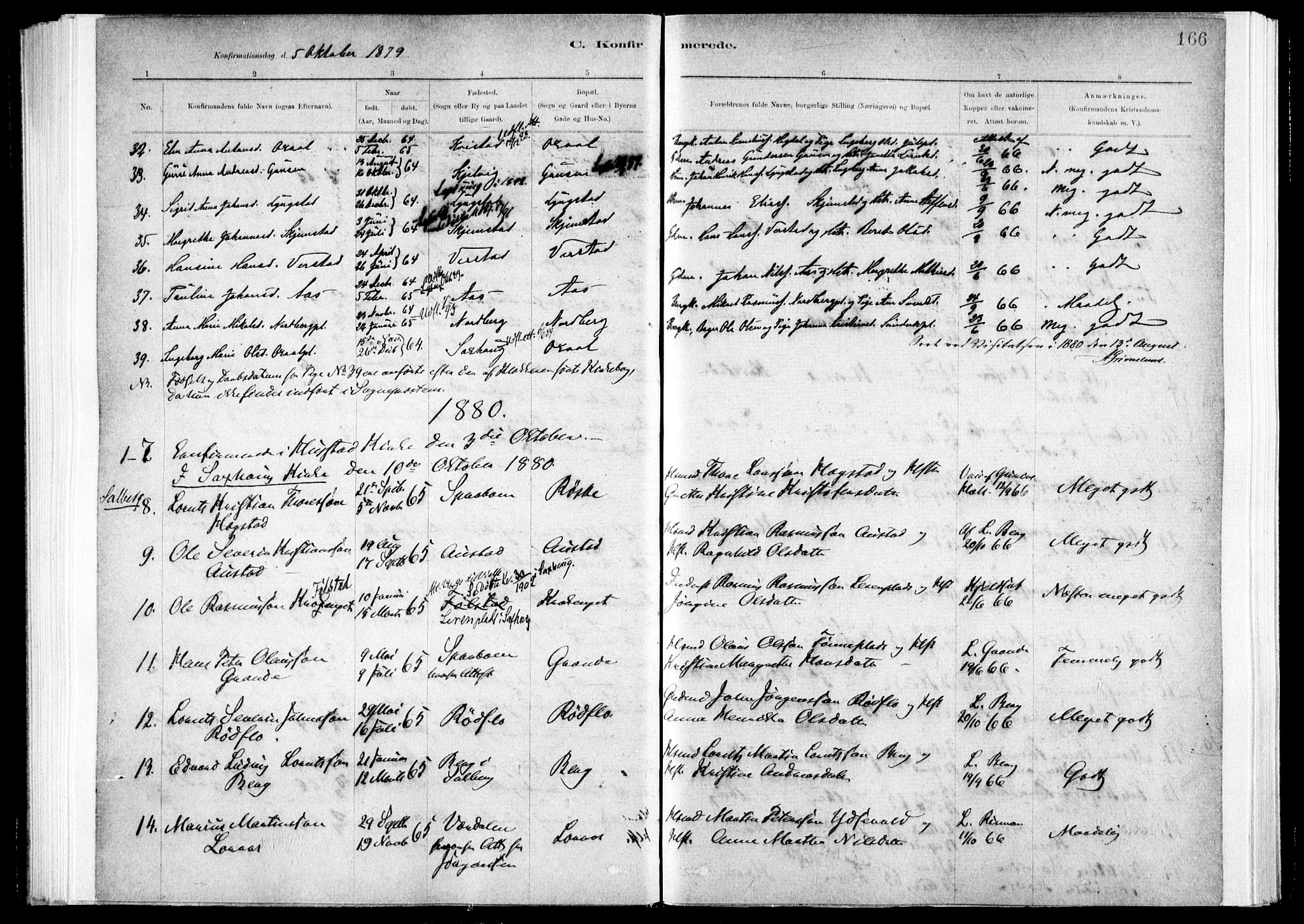 Ministerialprotokoller, klokkerbøker og fødselsregistre - Nord-Trøndelag, SAT/A-1458/730/L0285: Ministerialbok nr. 730A10, 1879-1914, s. 166