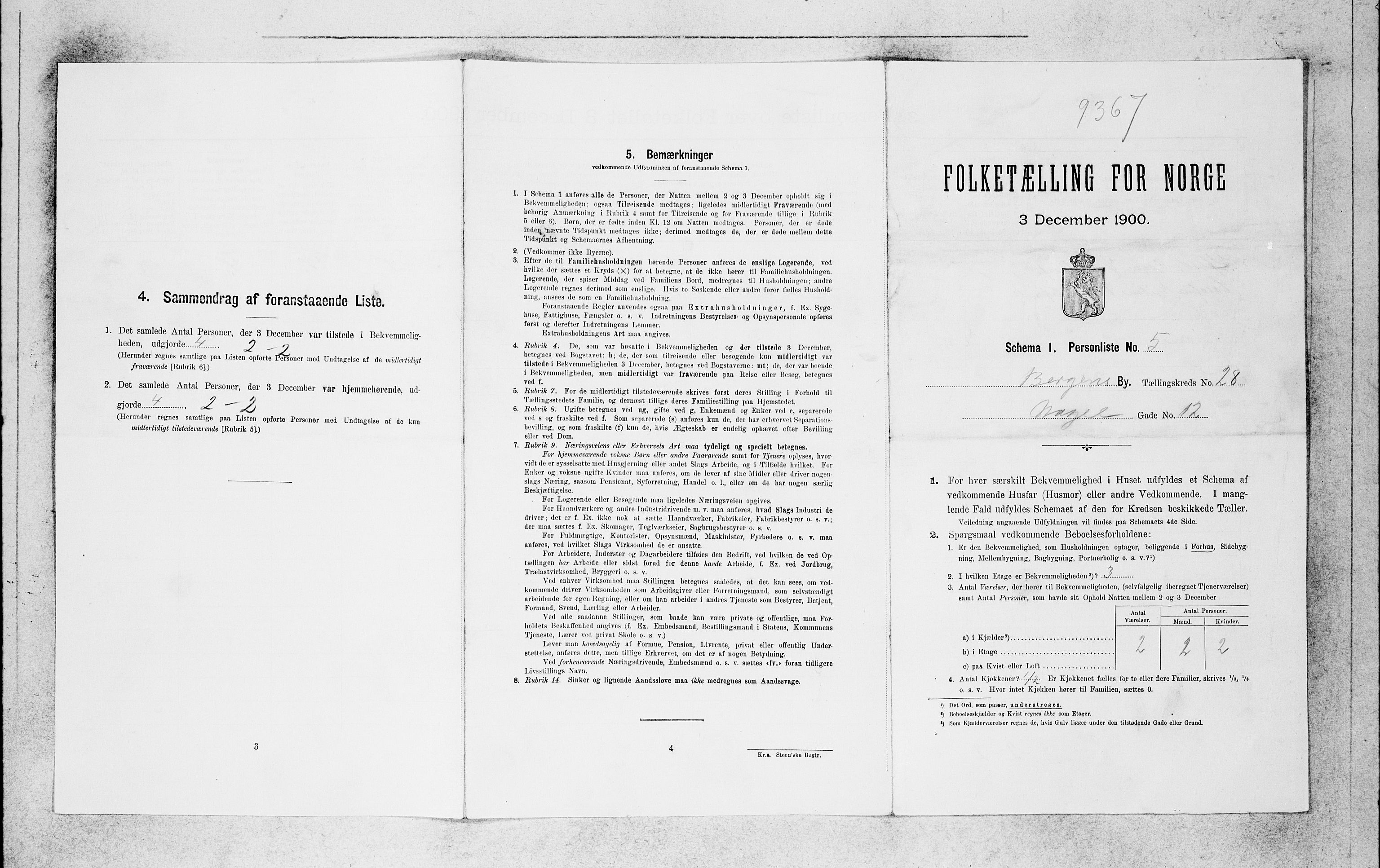 SAB, Folketelling 1900 for 1301 Bergen kjøpstad, 1900, s. 5935