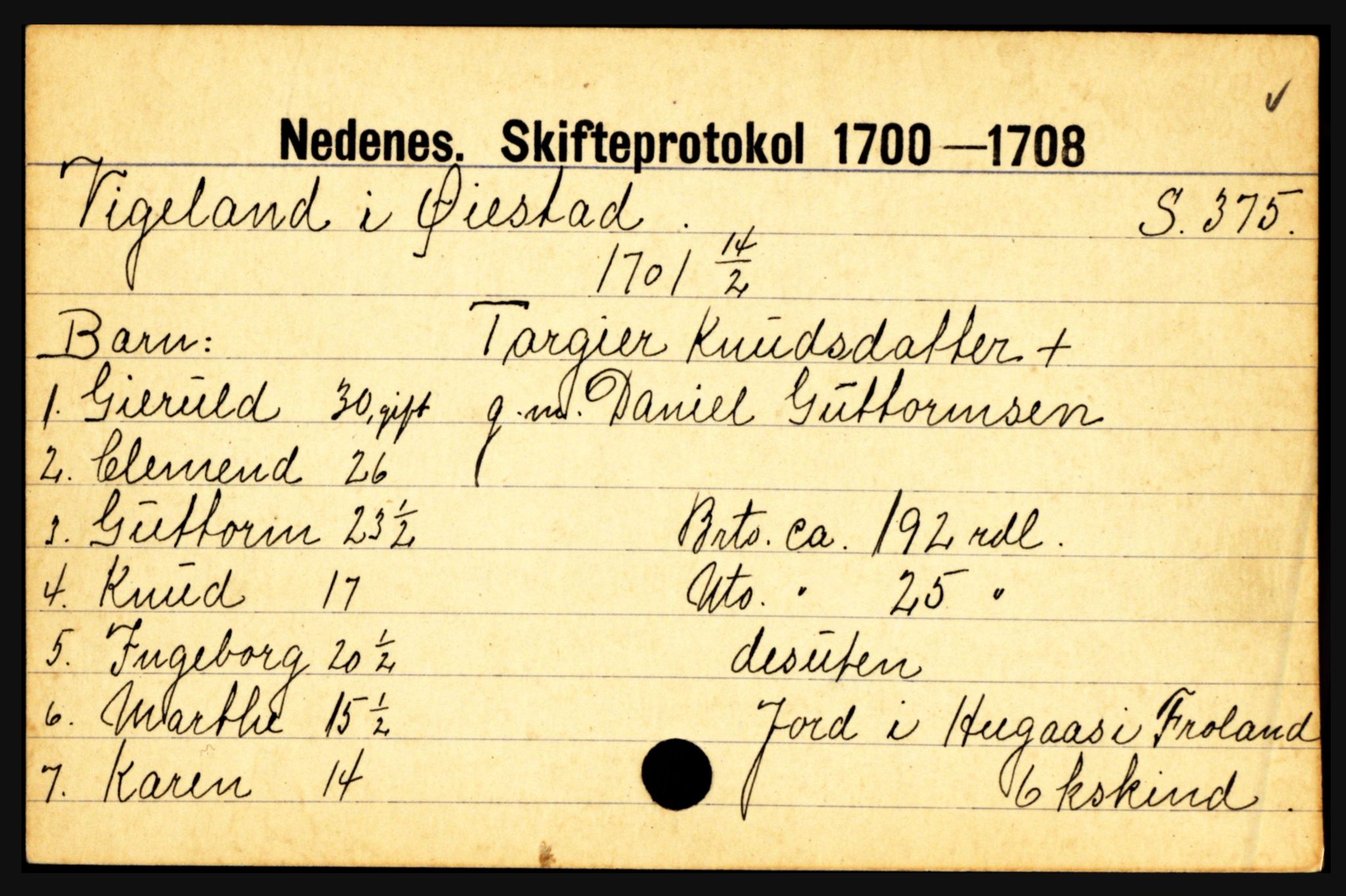 Nedenes sorenskriveri før 1824, AV/SAK-1221-0007/H, s. 33113